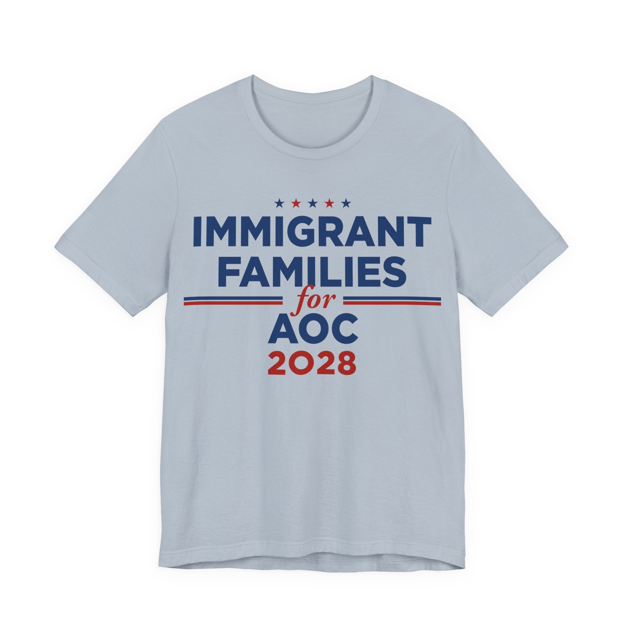 Immigrant Families for AOC for President Campaign T-Shirt 2028