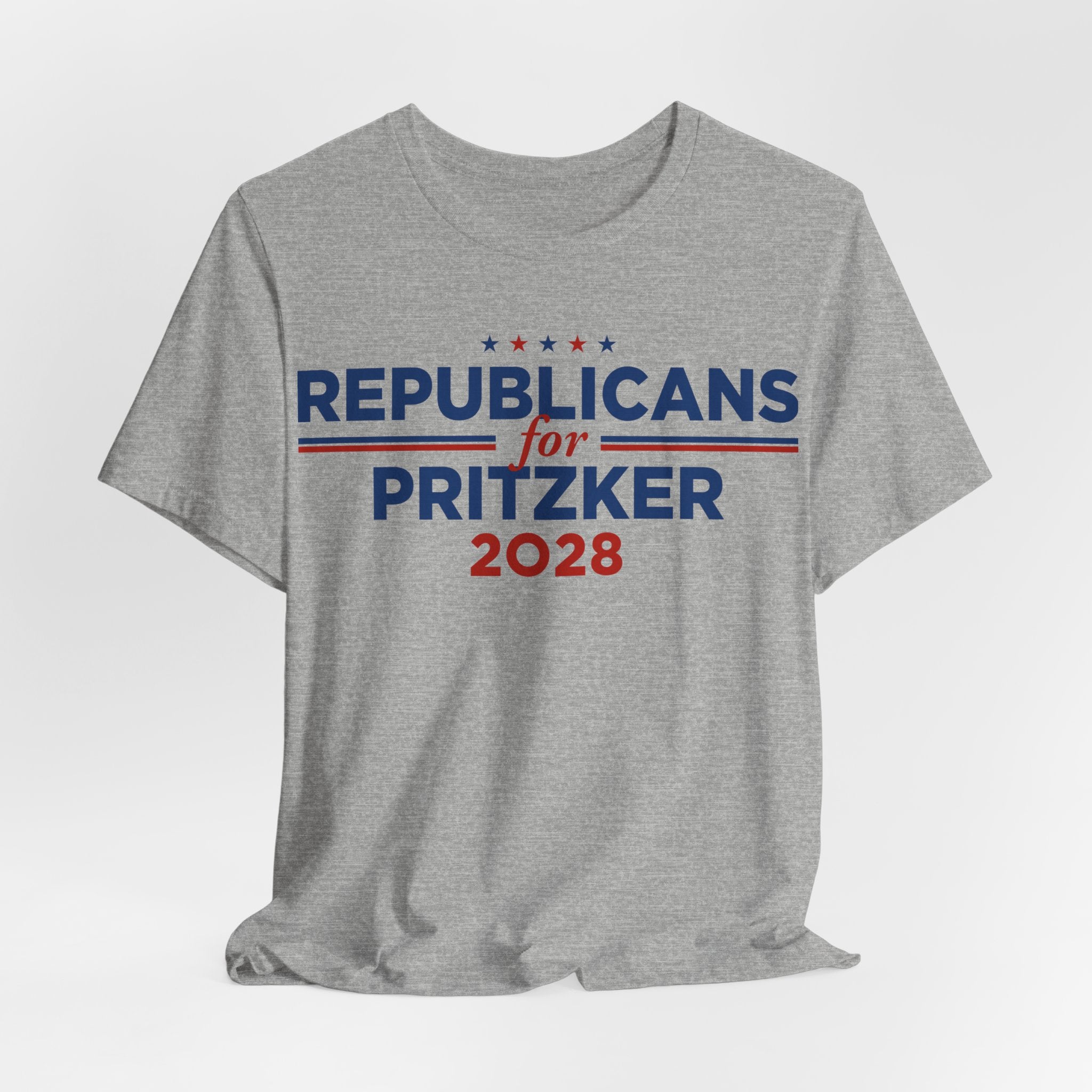 Republicans for J.B. Pritzker for President Campaign T-Shirt 2028