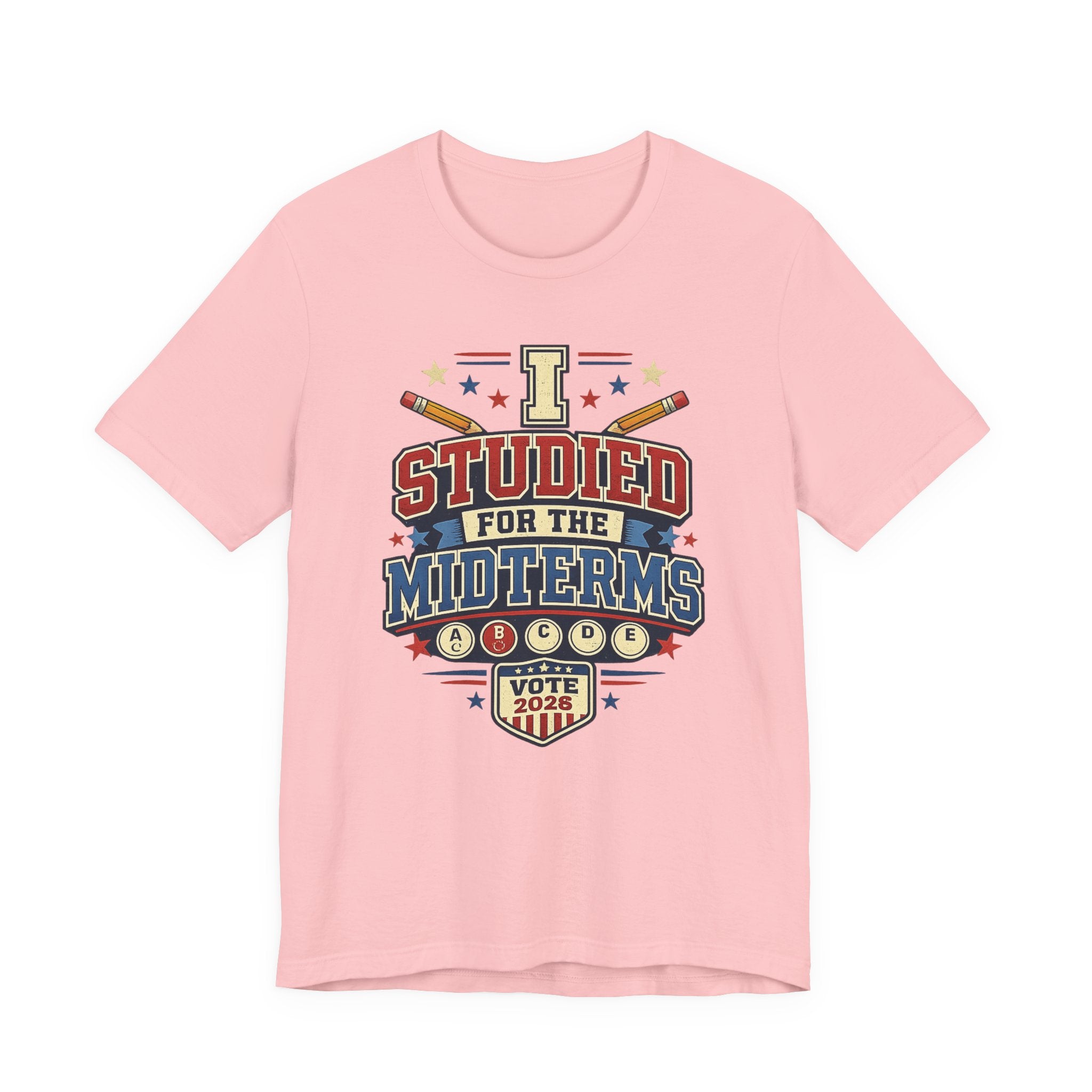 I Studied for the Midterms 2026 T-Shirt – Funny Voting Shirt, Retro Political Tee, Election Day Apparel
