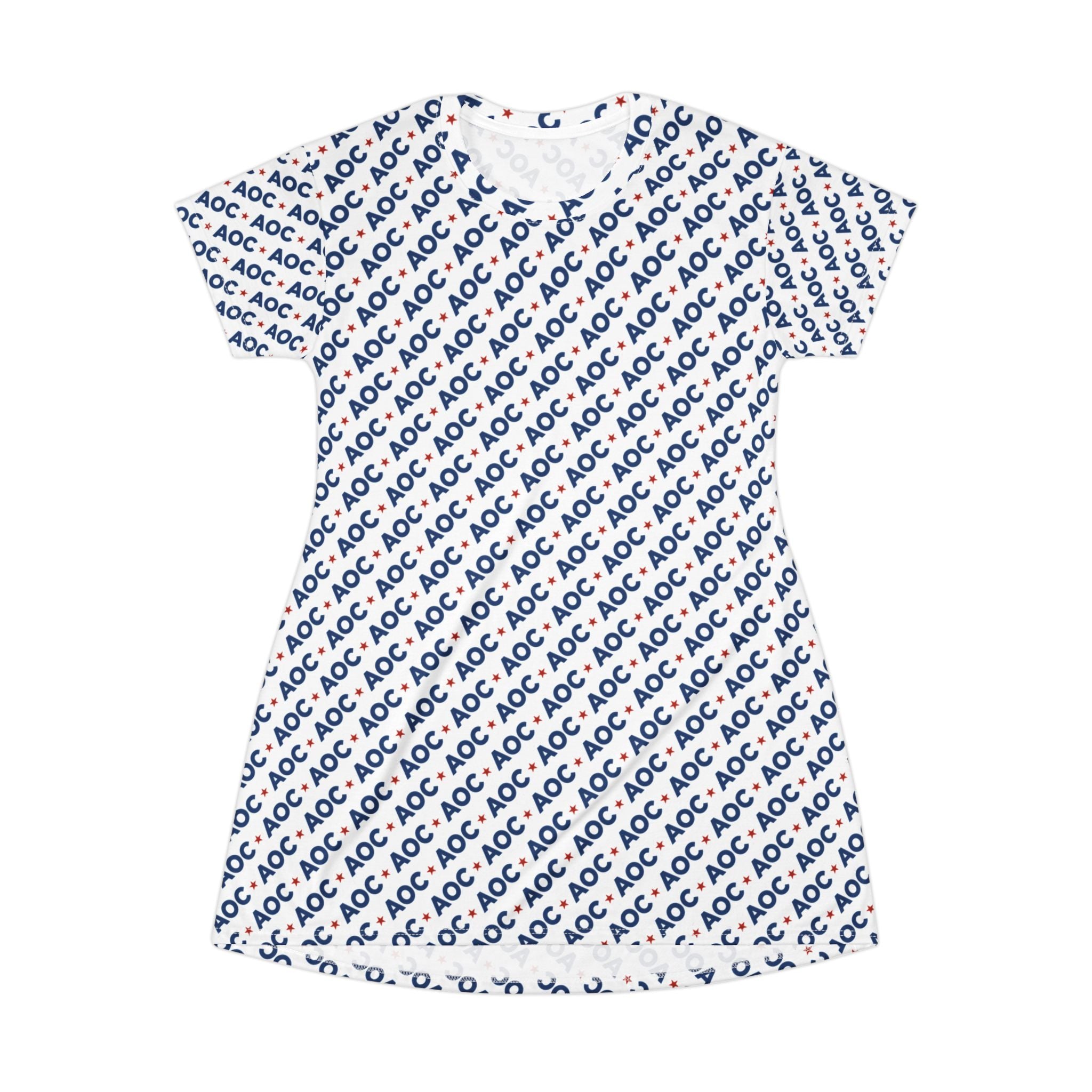 AOC T-Shirt Dress – Political Graphic A-Line Dress