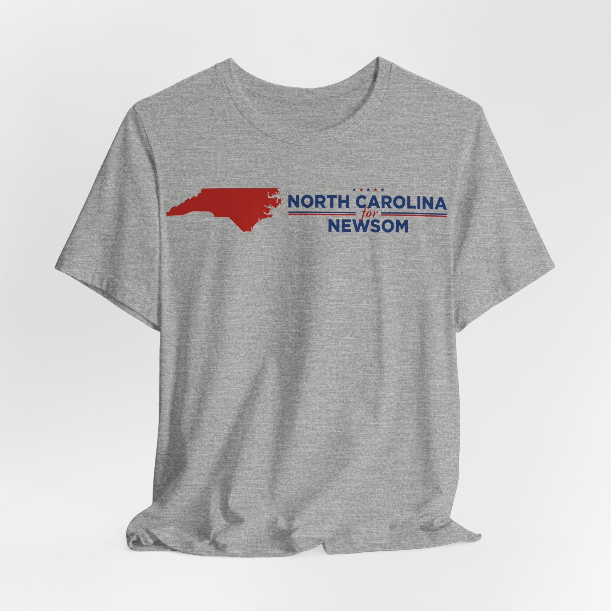 North Carolina for Gavin Newsom for President Campaign T-Shirt 2028