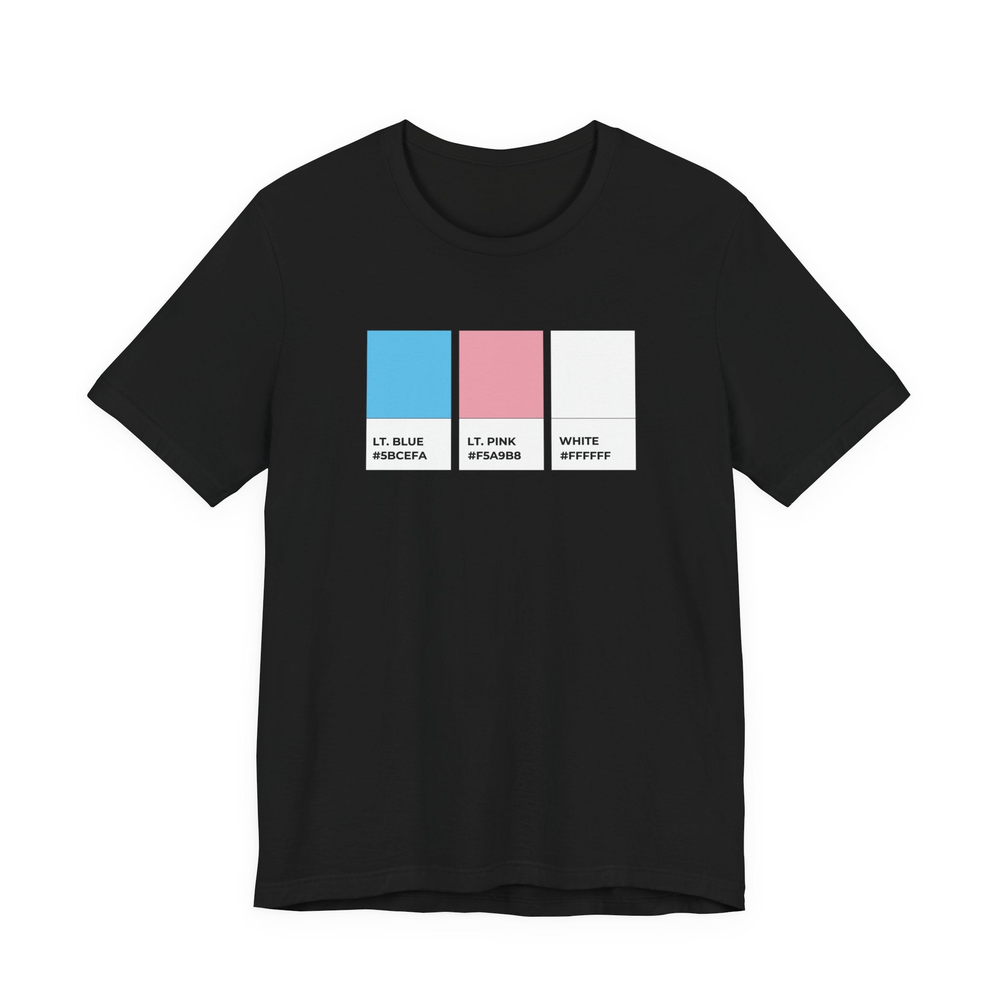 Funny Transgender Trans Pride Flag Pantone Colors Unisex Short Sleeve T-Shirt