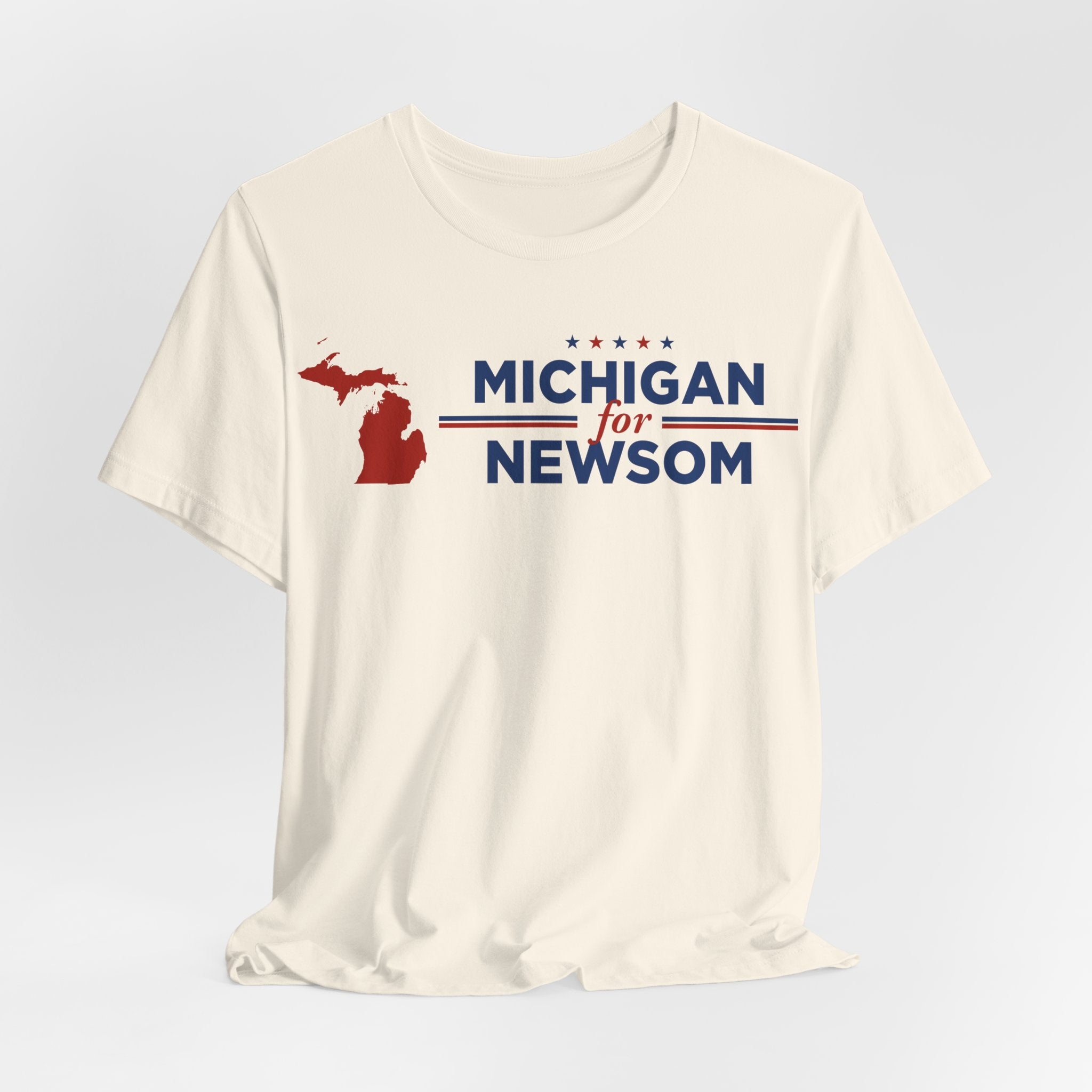 Michigan for Gavin Newsom for President Campaign T-Shirt 2028
