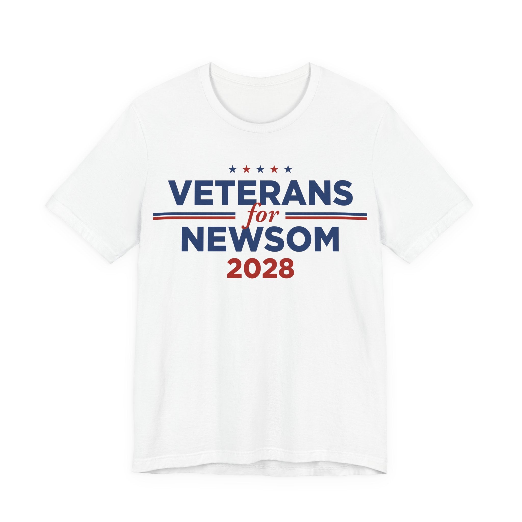 Veterans for Gavin Newsom for President Campaign T-Shirt 2028