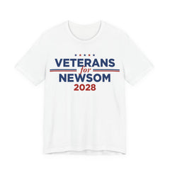 Veterans for Gavin Newsom for President Campaign T-Shirt 2028