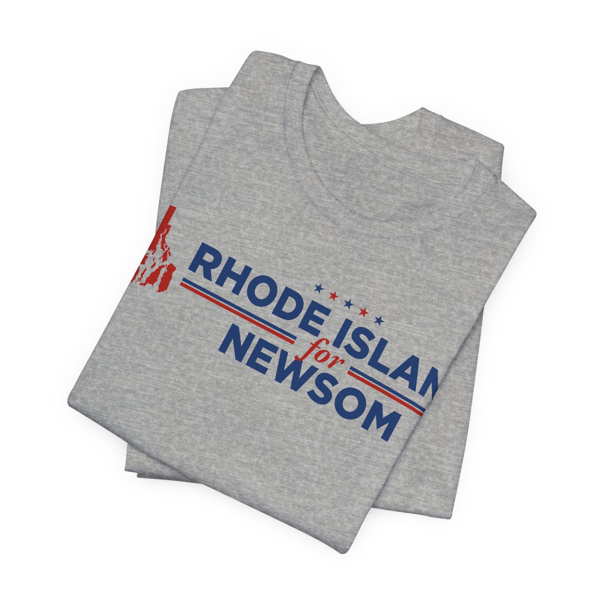 Rhode Island for Gavin Newsom for President Campaign T-Shirt 2028