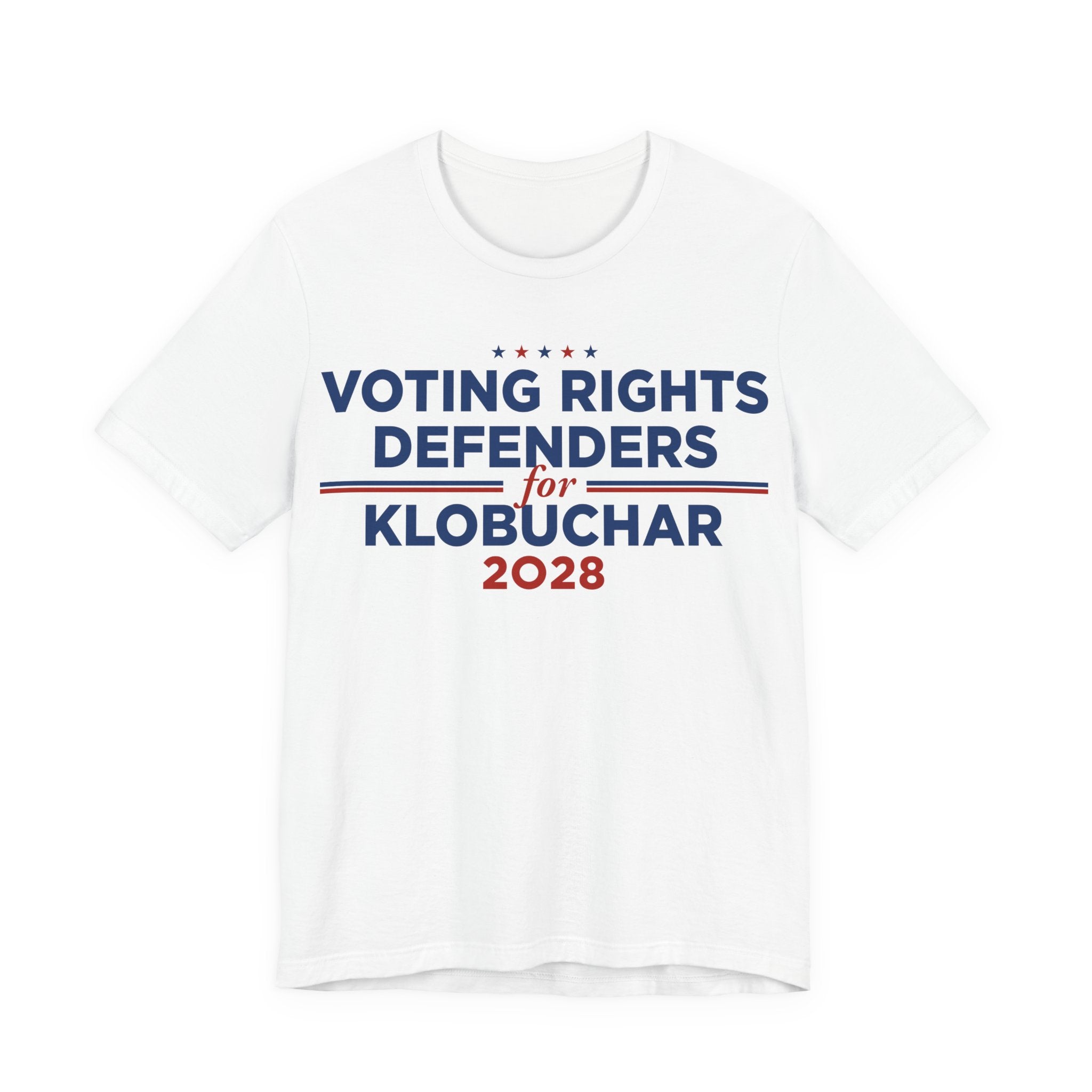 Voting Rights Defenders for Amy Klobuchar for President Campaign T-Shirt 2028