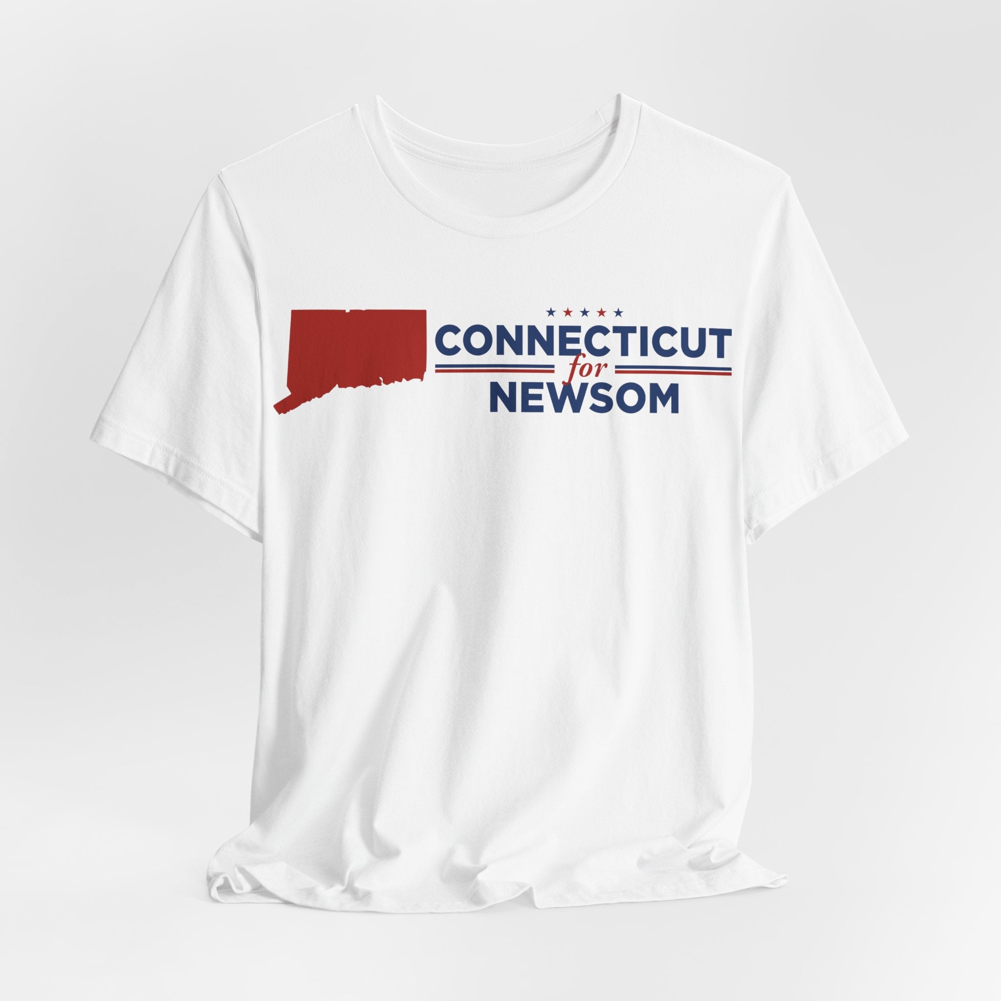 Connecticut for Gavin Newsom for President Campaign T-Shirt 2028
