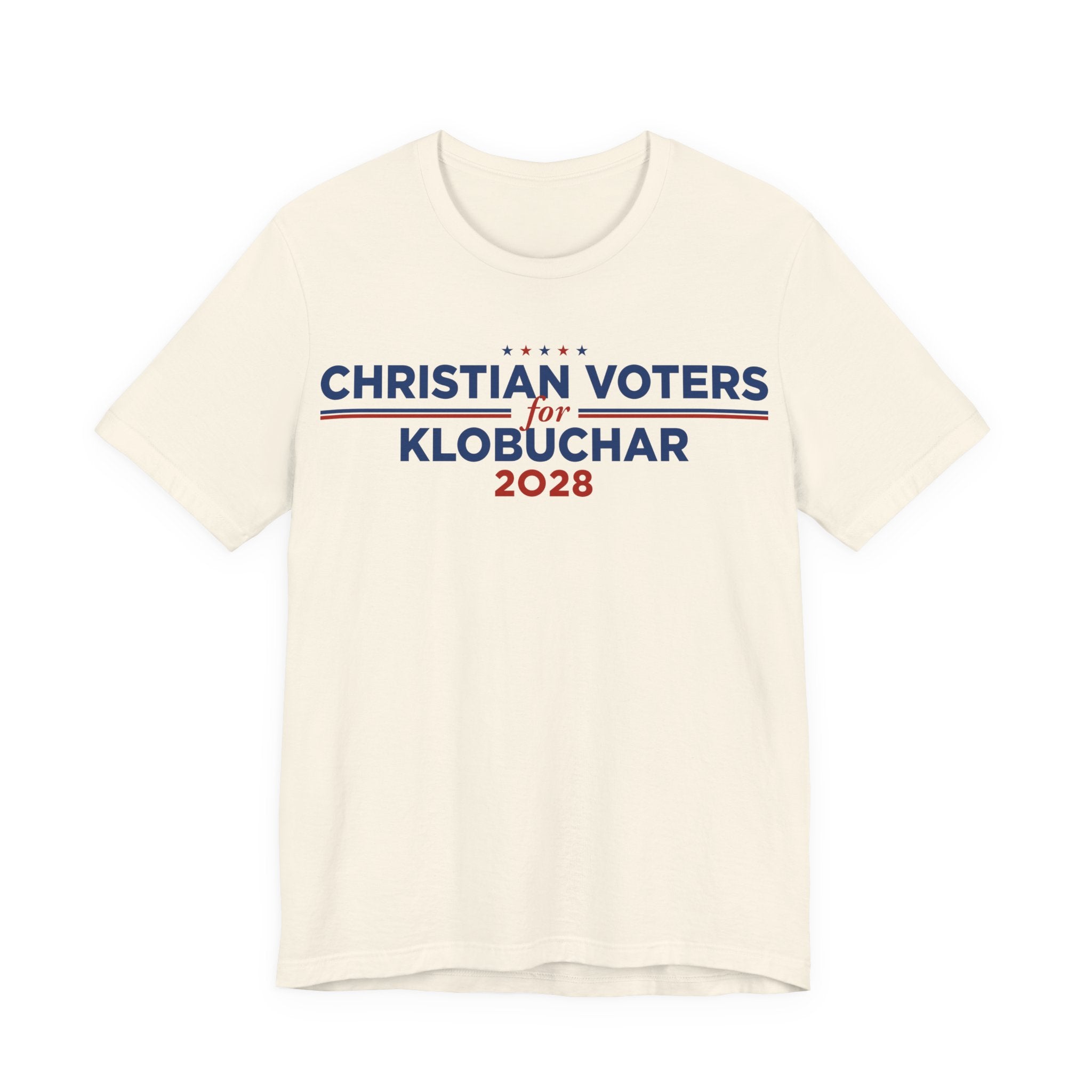 Christian Voters for Amy Klobuchar for President Campaign T-Shirt 2028