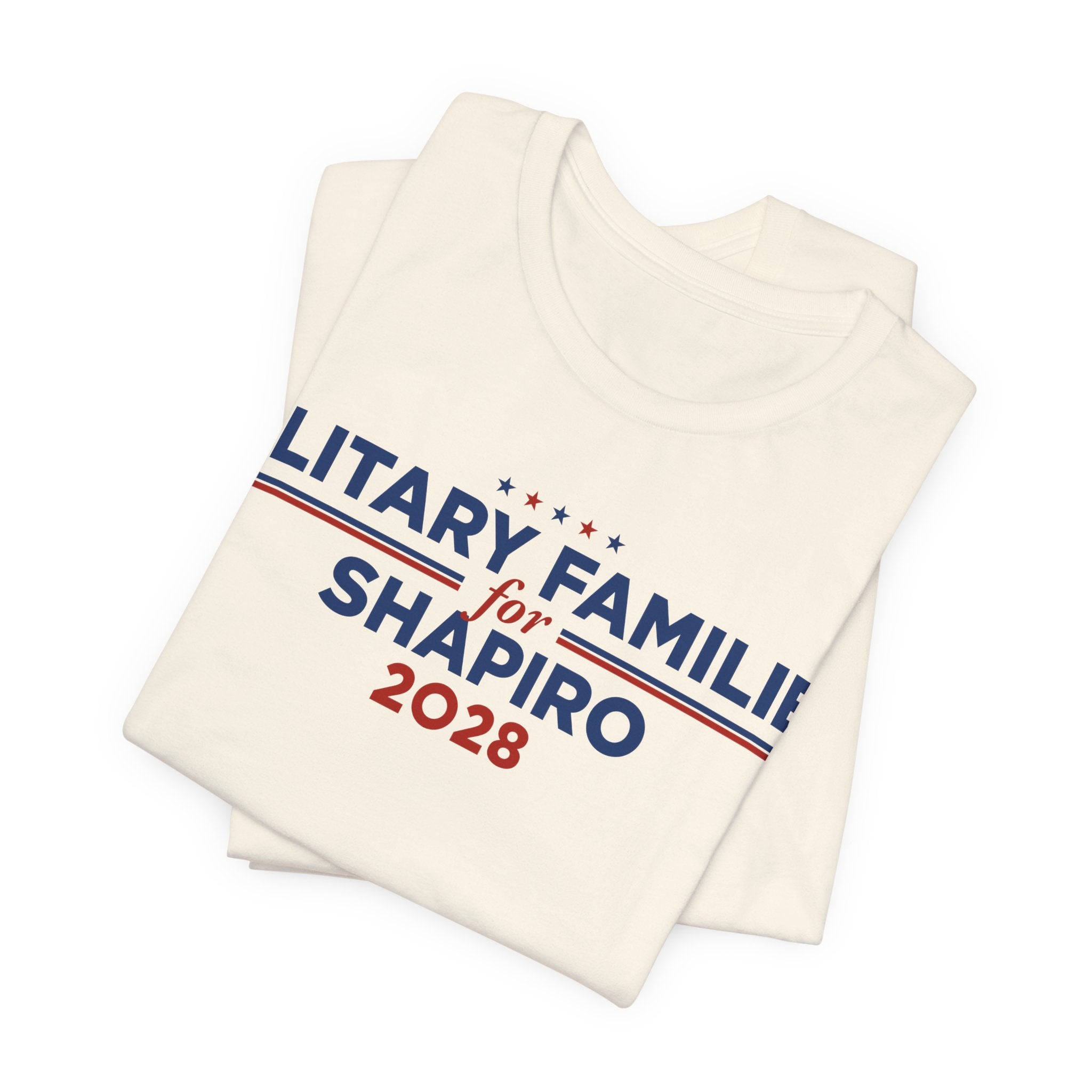Military Families for Josh Shapiro for President Campaign T-Shirt 2028