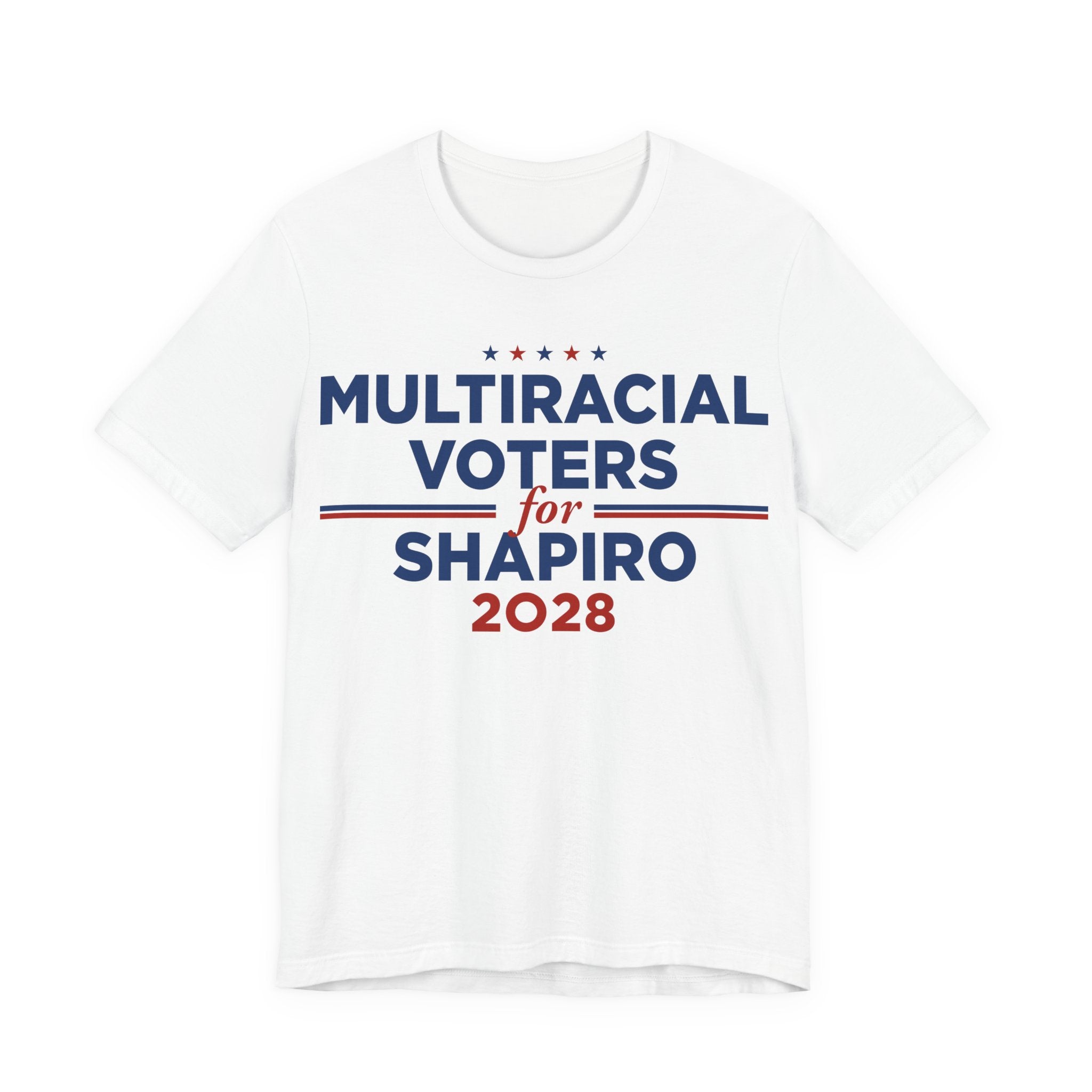 Multiracial Voters for Josh Shapiro for President Campaign T-Shirt 2028