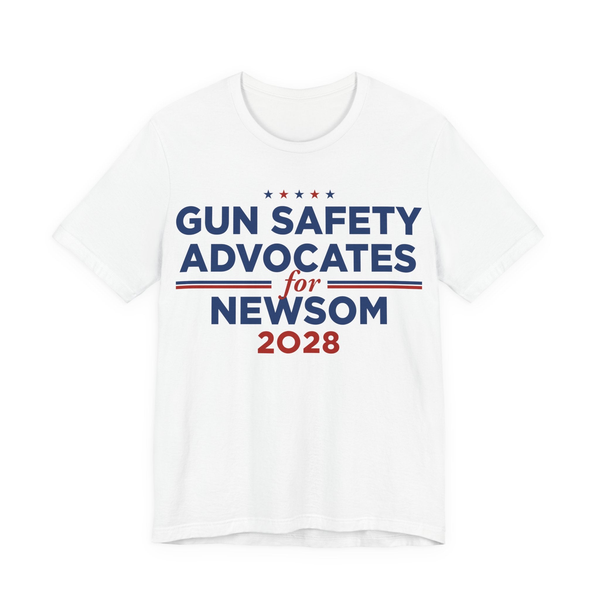 Gun Safety Advocates for Gavin Newsom for President Campaign T-Shirt 2028