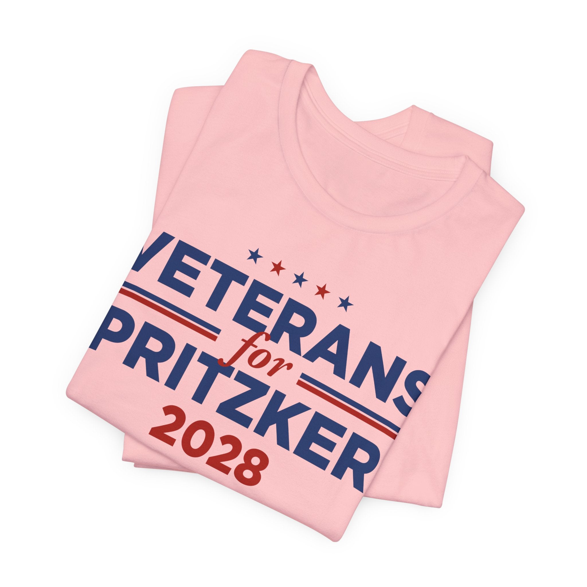 Veterans for J.B. Pritzker for President Campaign T-Shirt 2028