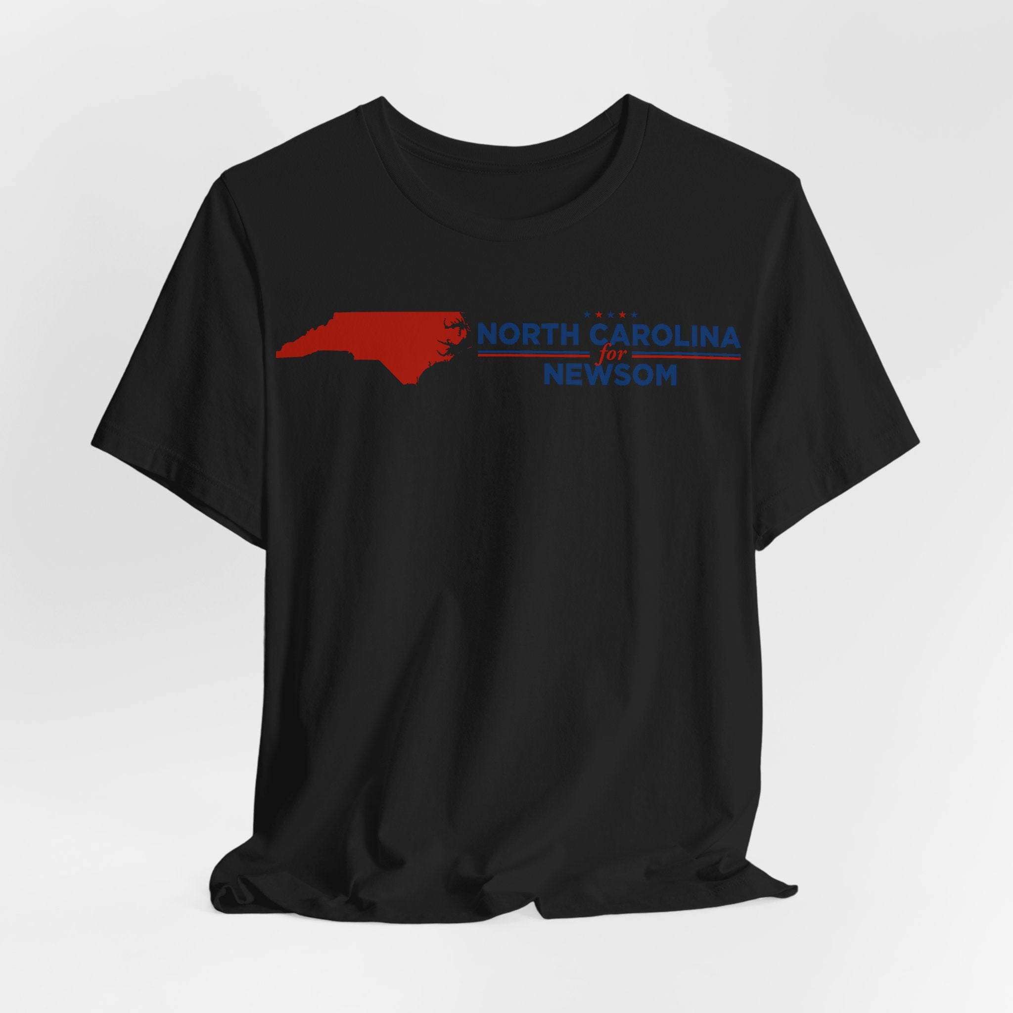 North Carolina for Gavin Newsom for President Campaign T-Shirt 2028