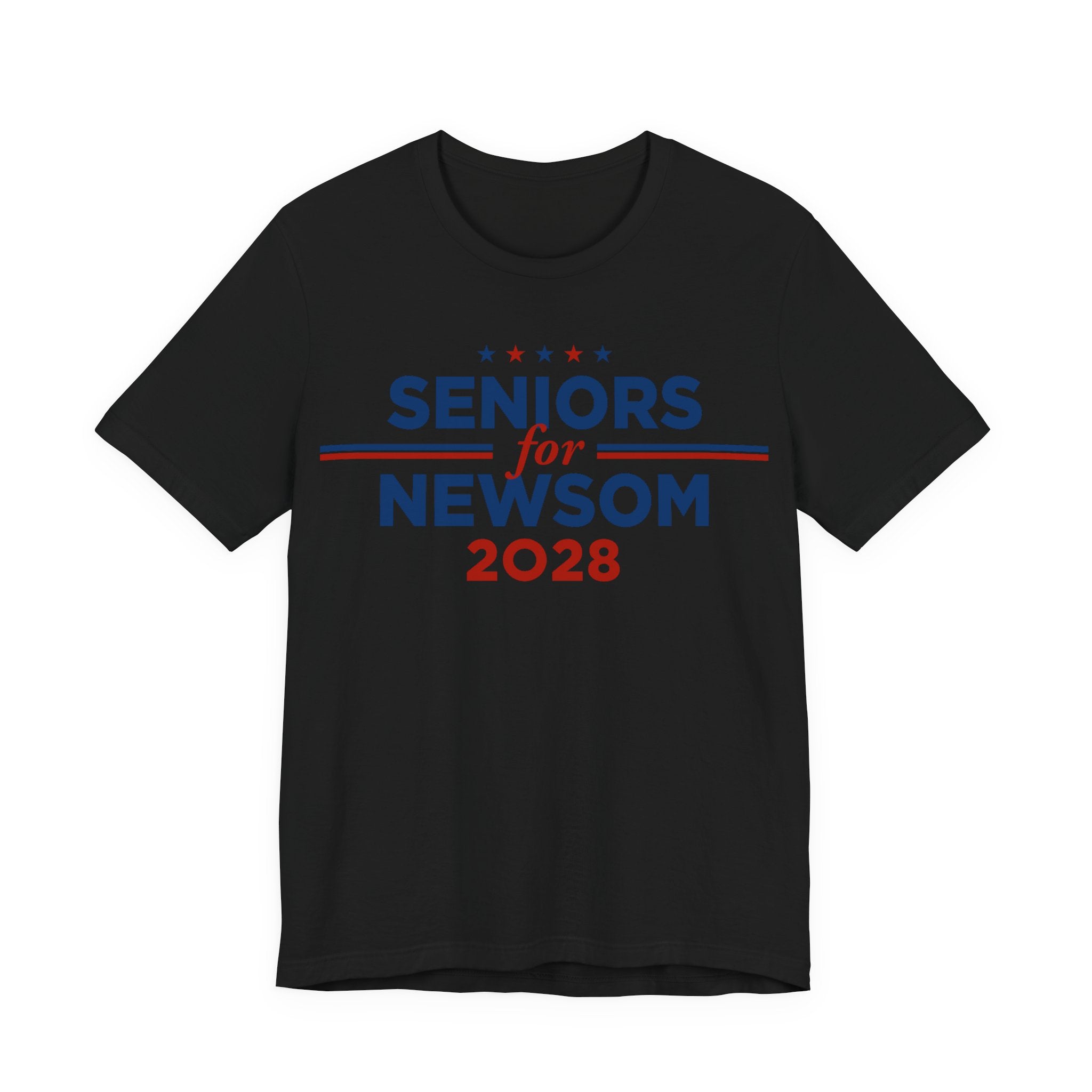 Seniors for Gavin Newsom for President Campaign T-Shirt 2028