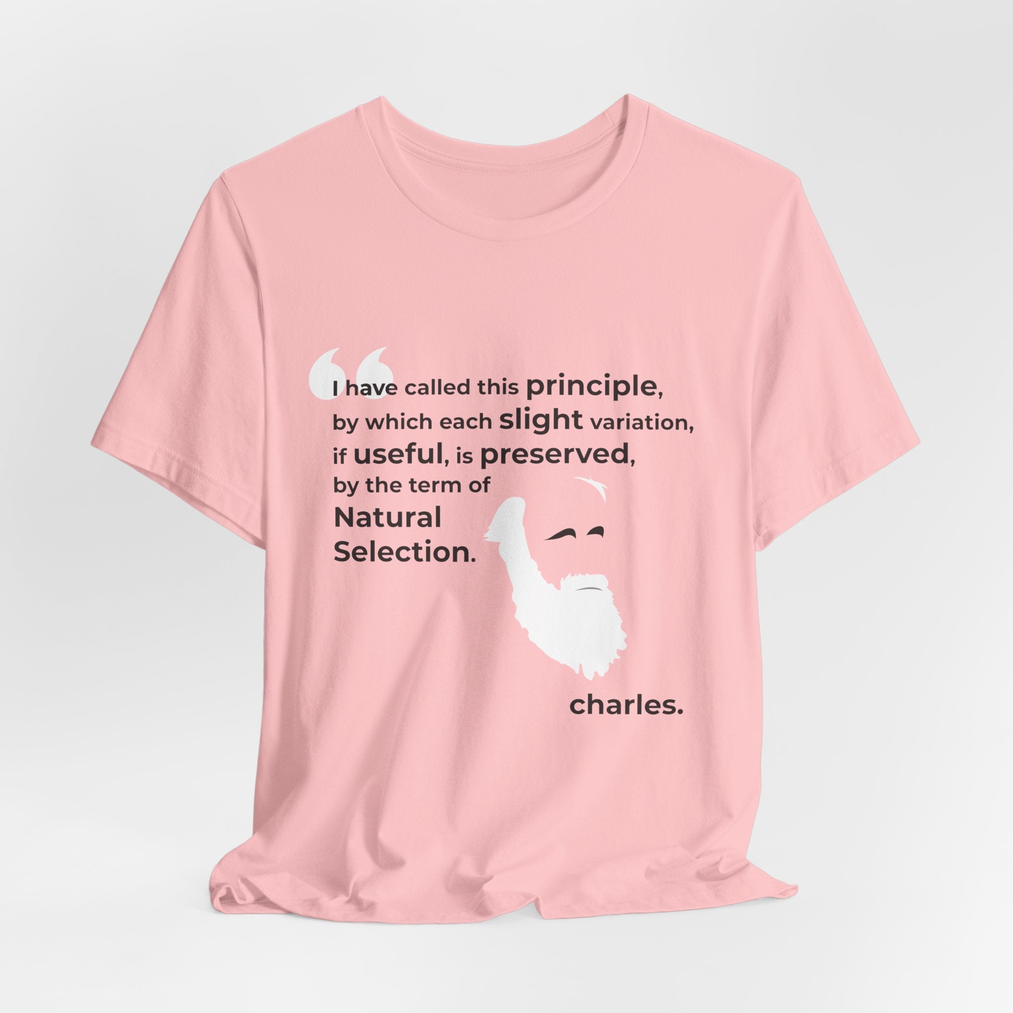 Charles Darwin Natural Selection Unisex Jersey Short Sleeve T-Shirt - Science Enthusiast