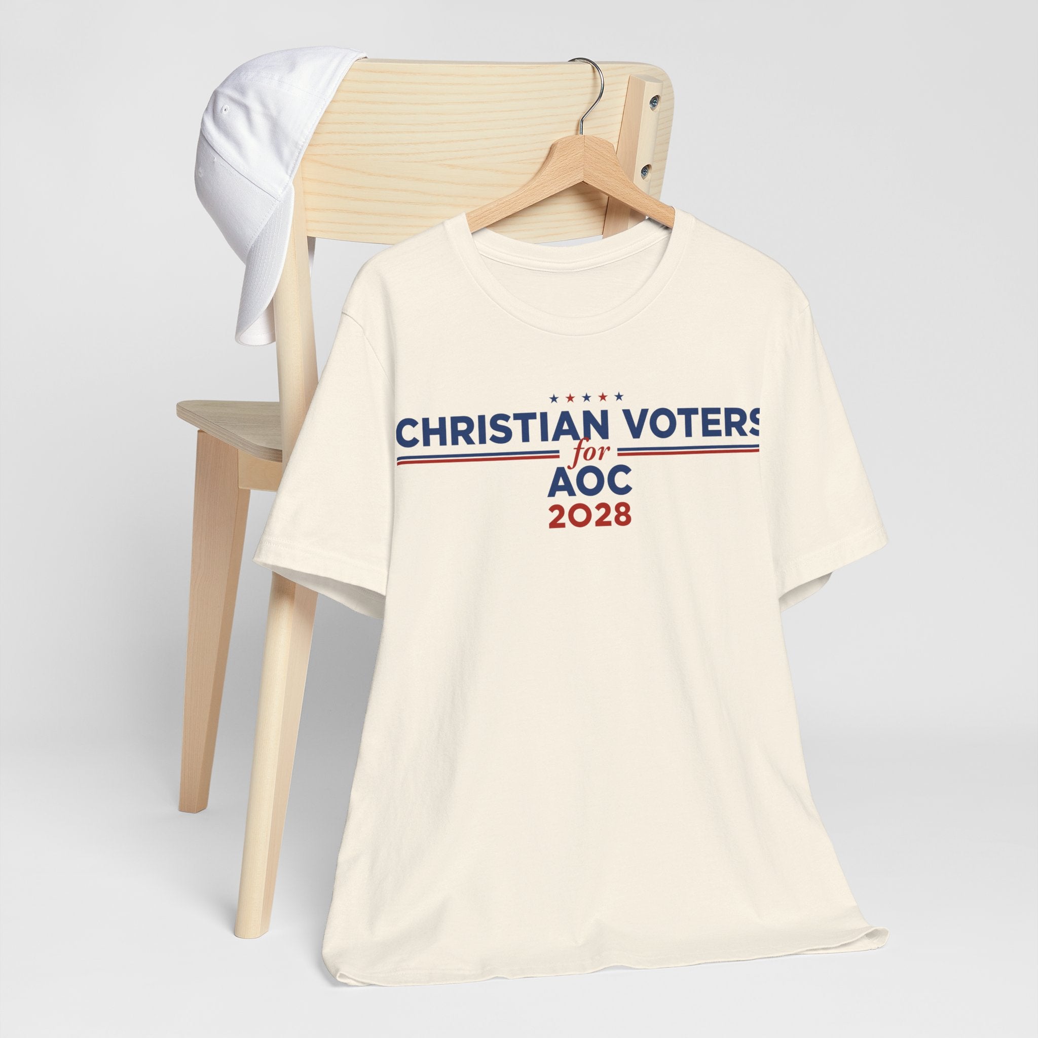 Christian Voters for AOC for President Campaign T-Shirt 2028