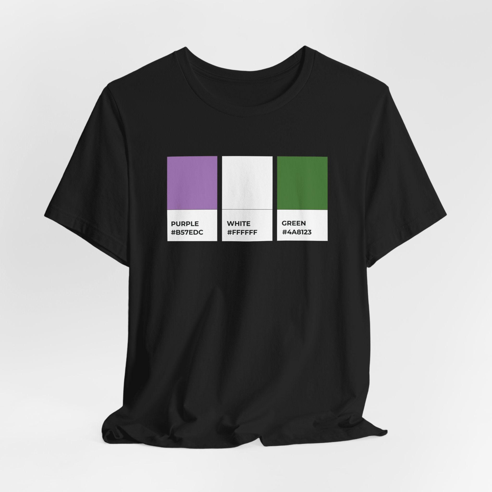 Funny Genderqueer Pride Flag Pantone Colors Unisex Jersey Short Sleeve T-Shirt