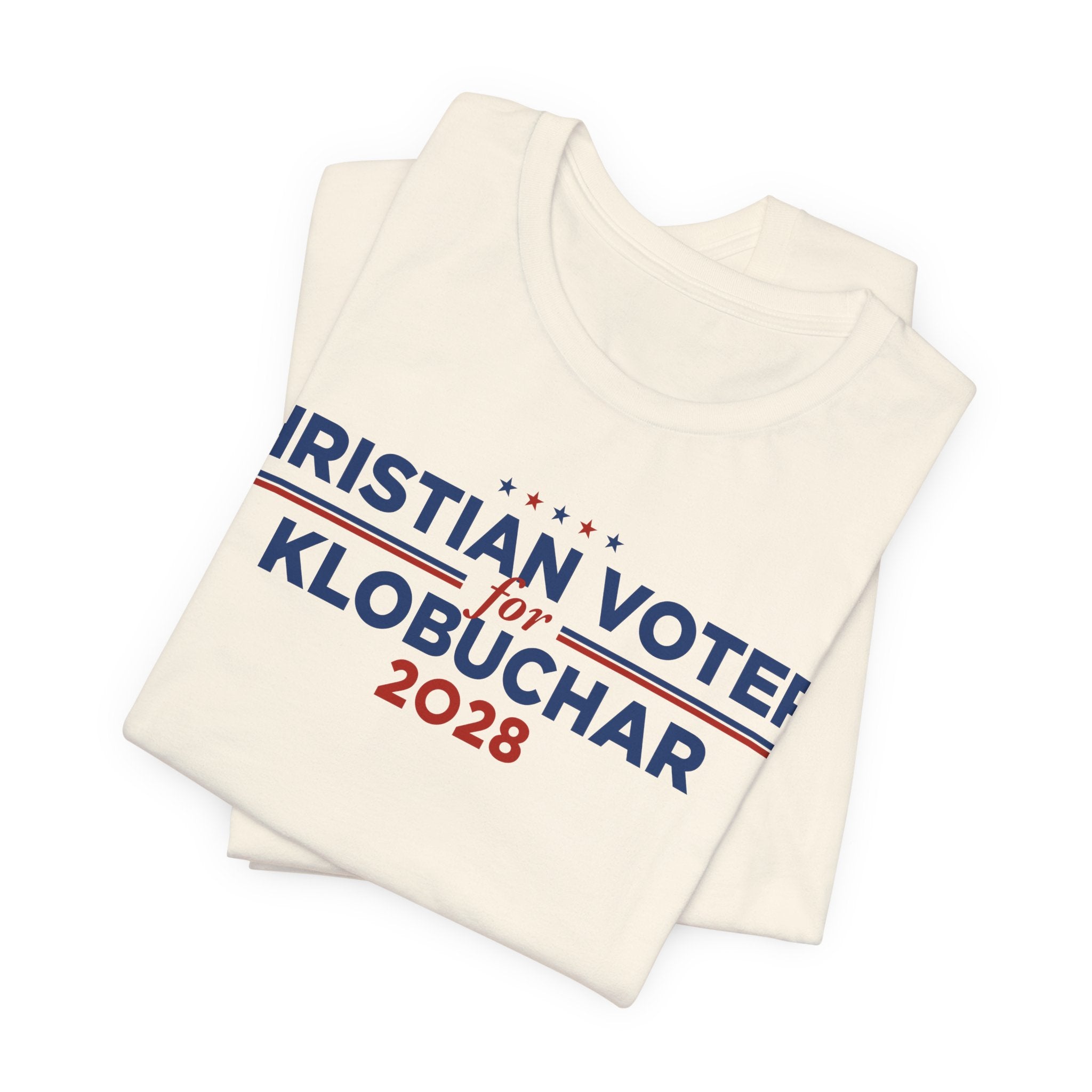Christian Voters for Amy Klobuchar for President Campaign T-Shirt 2028