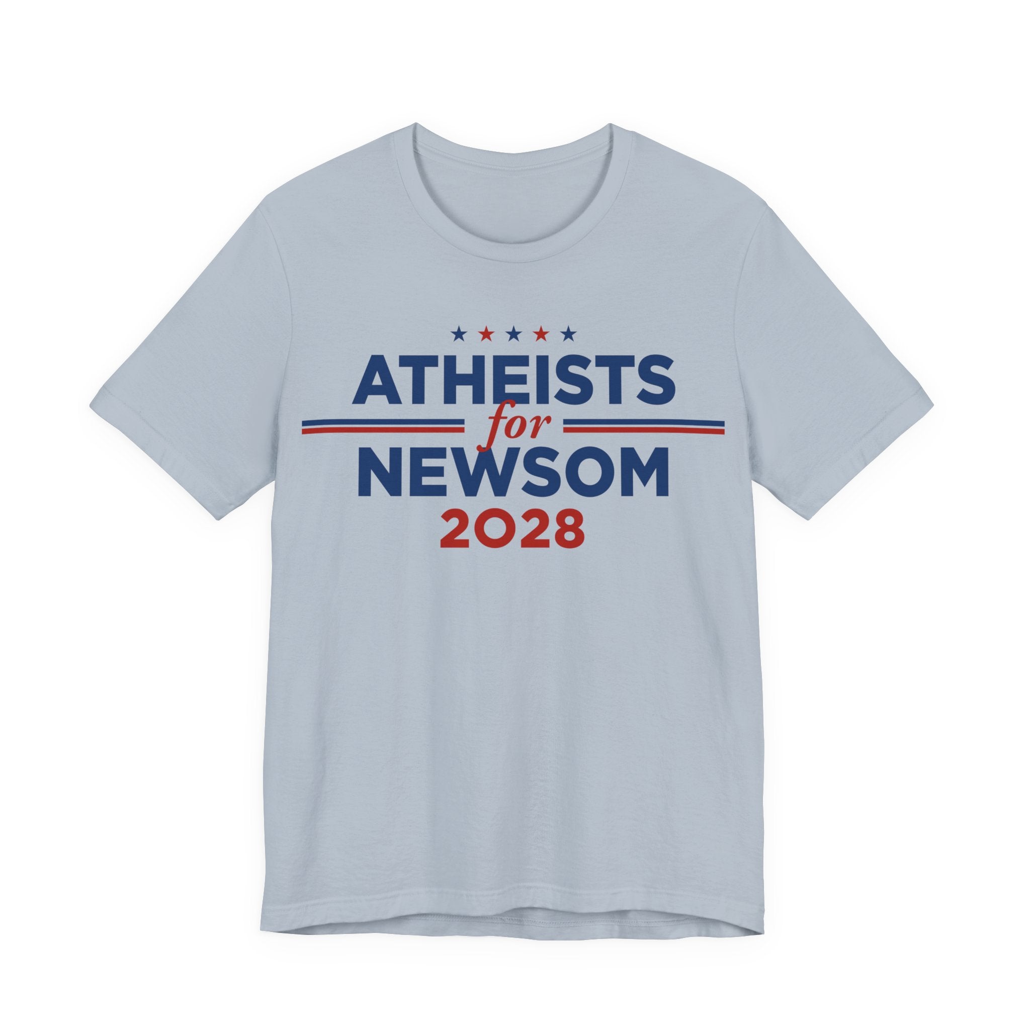 Atheists for Gavin Newsom for President Campaign T-Shirt 2028