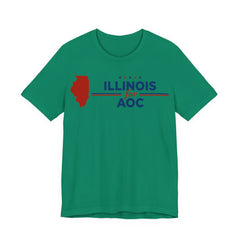 Illinois for AOC for President Campaign T-Shirt 2028