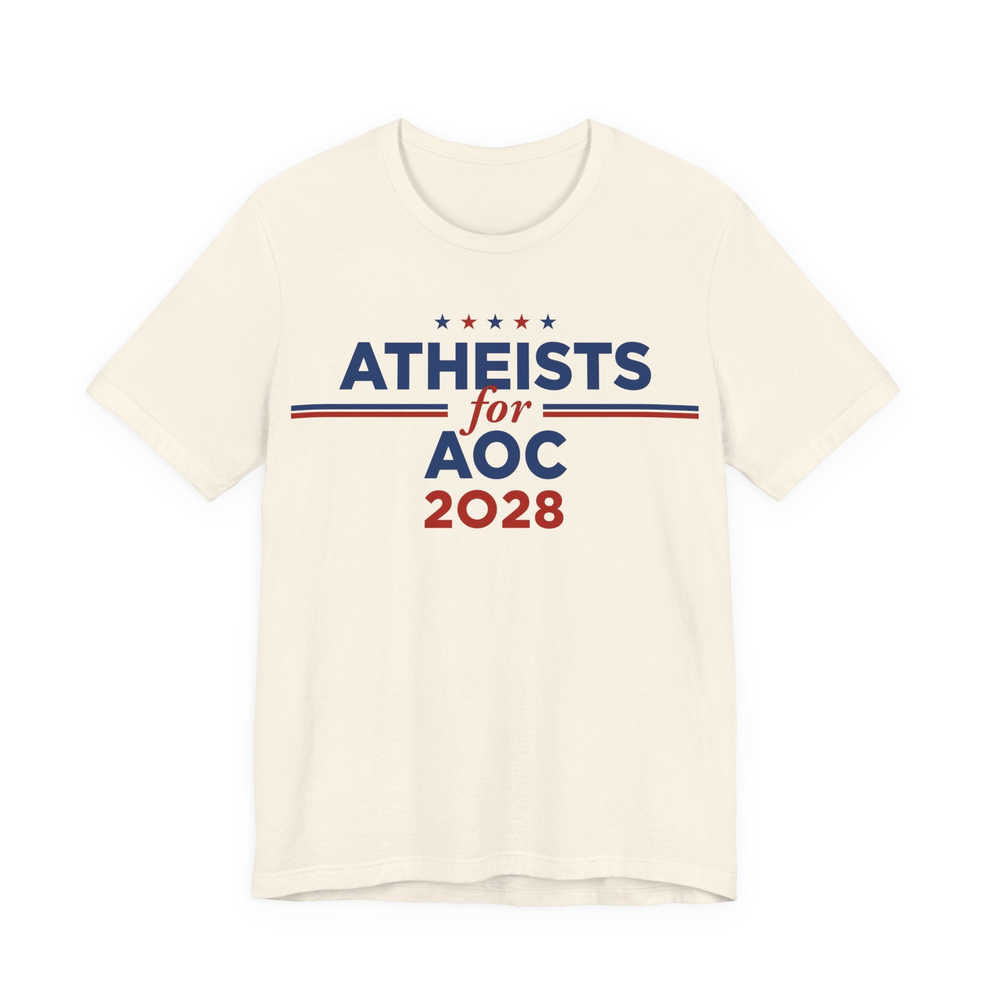 Atheists for AOC for President Campaign T-Shirt 2028