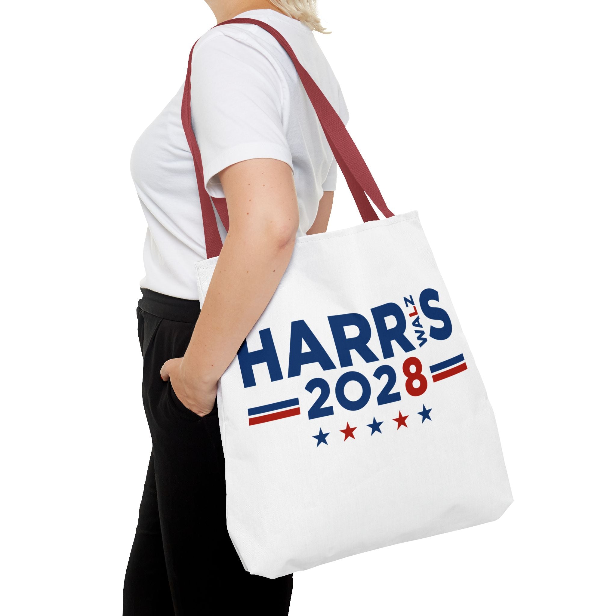 Kamala Harris Tim Walz 2028 Campaign Tote Bag – Political Election Support Grocery/Everyday Tote