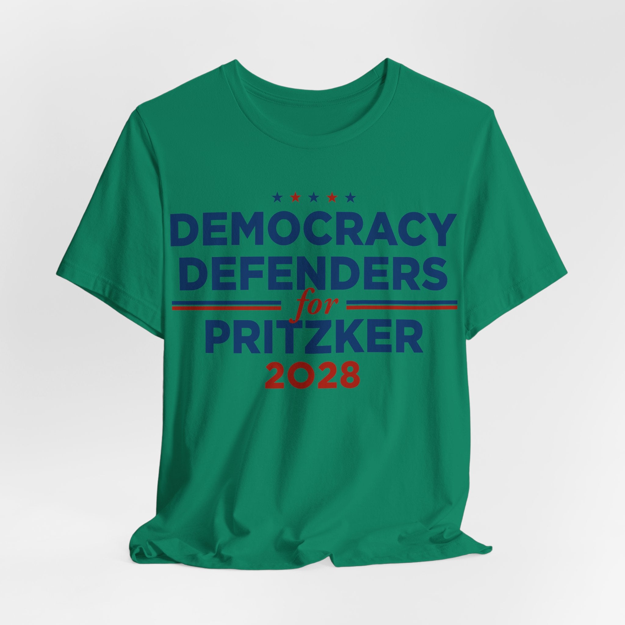 Democracy Defenders for J.B. Pritzker for President Campaign T-Shirt 2028
