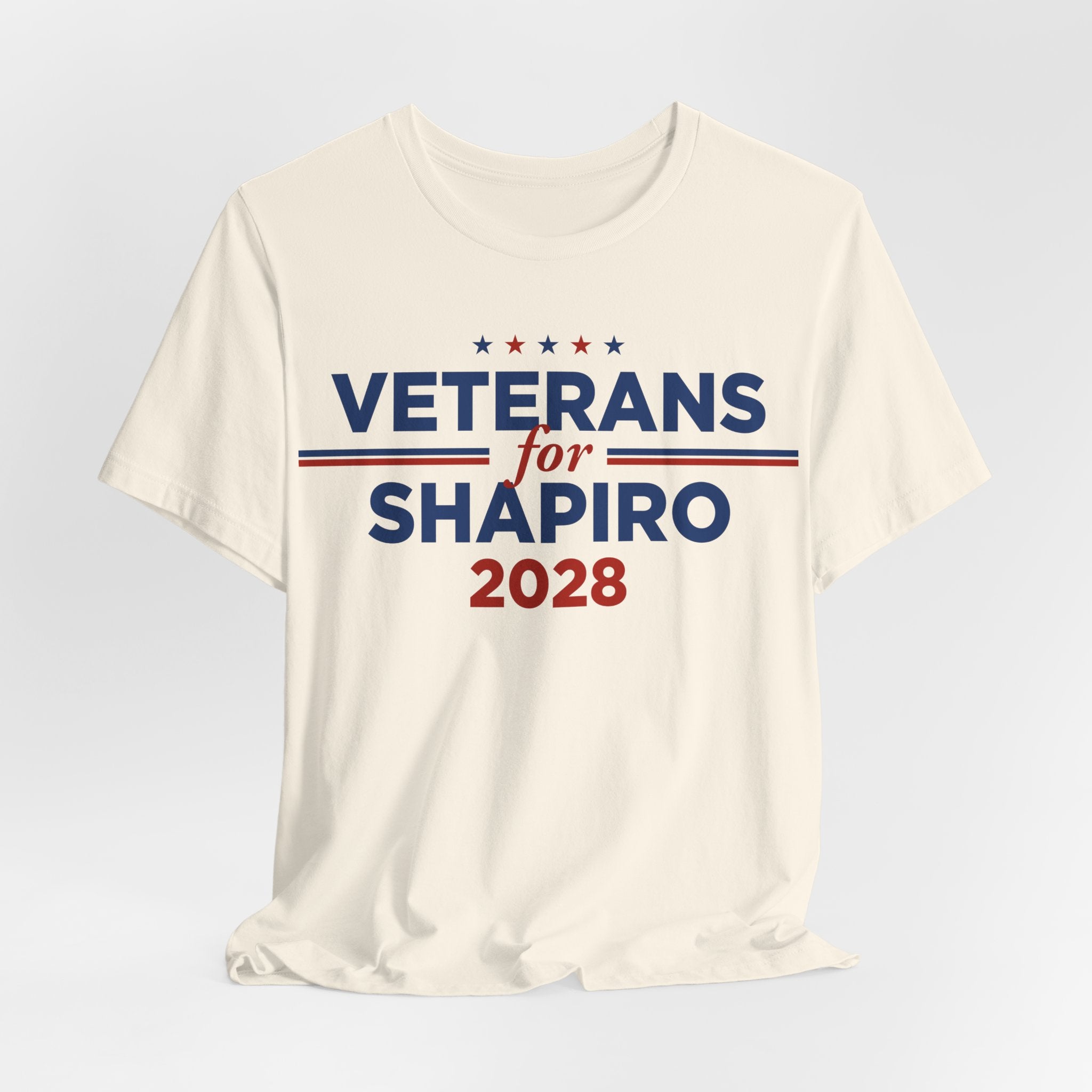 Veterans for Josh Shapiro for President Campaign T-Shirt 2028