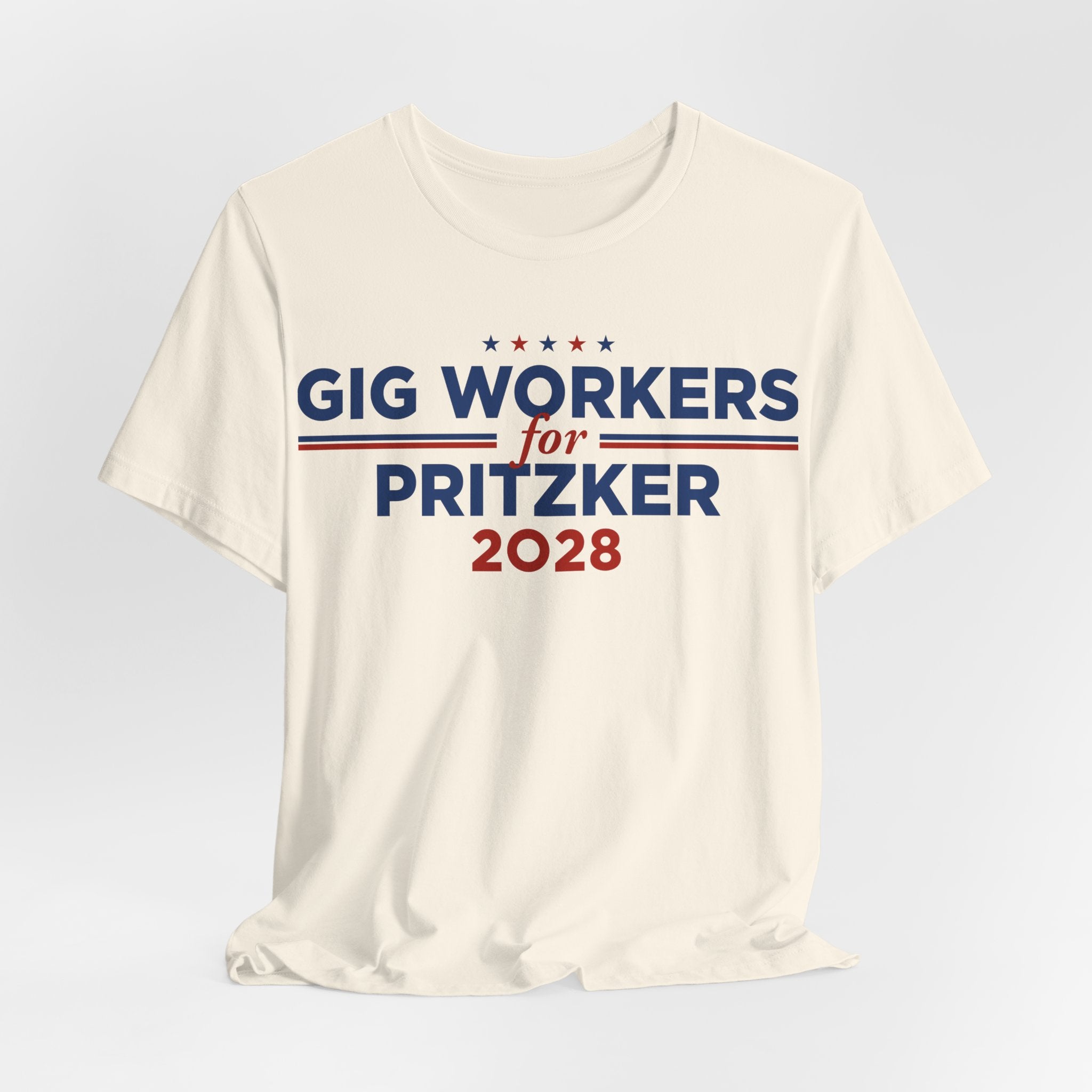 Gig Workers for J.B. Pritzker for President Campaign T-Shirt 2028