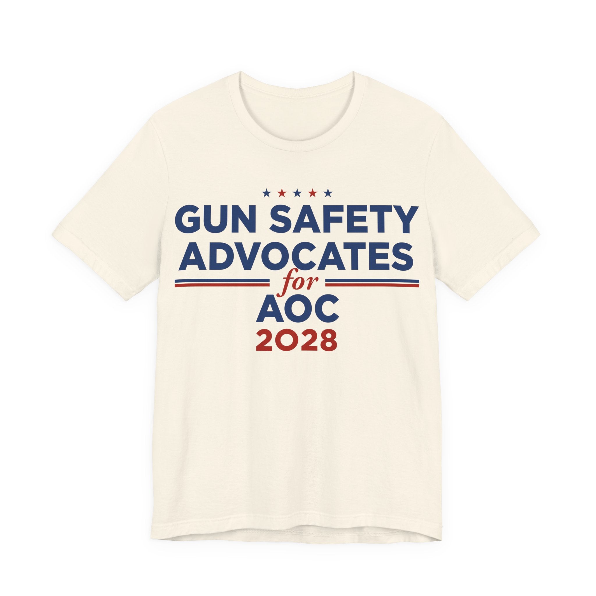 Gun Safety Advocates for AOC for President Campaign T-Shirt 2028