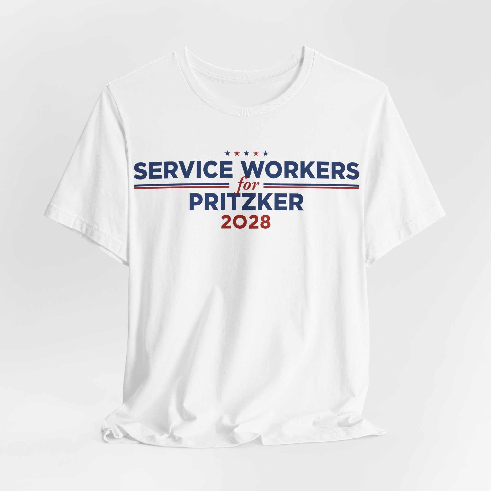 Service Workers for J.B. Pritzker for President Campaign T-Shirt 2028