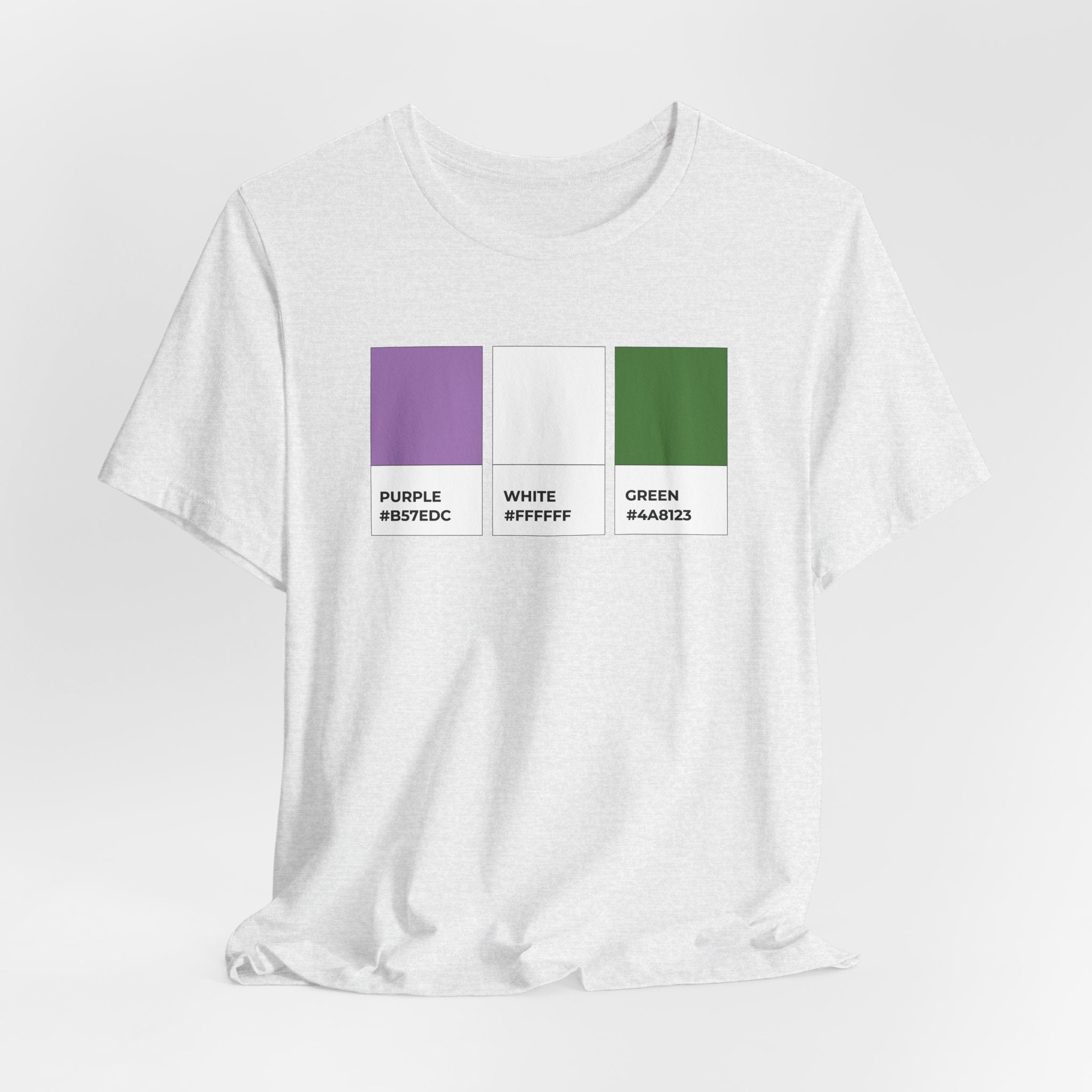 Funny Genderqueer Pride Flag Pantone Colors Unisex Jersey Short Sleeve T-Shirt