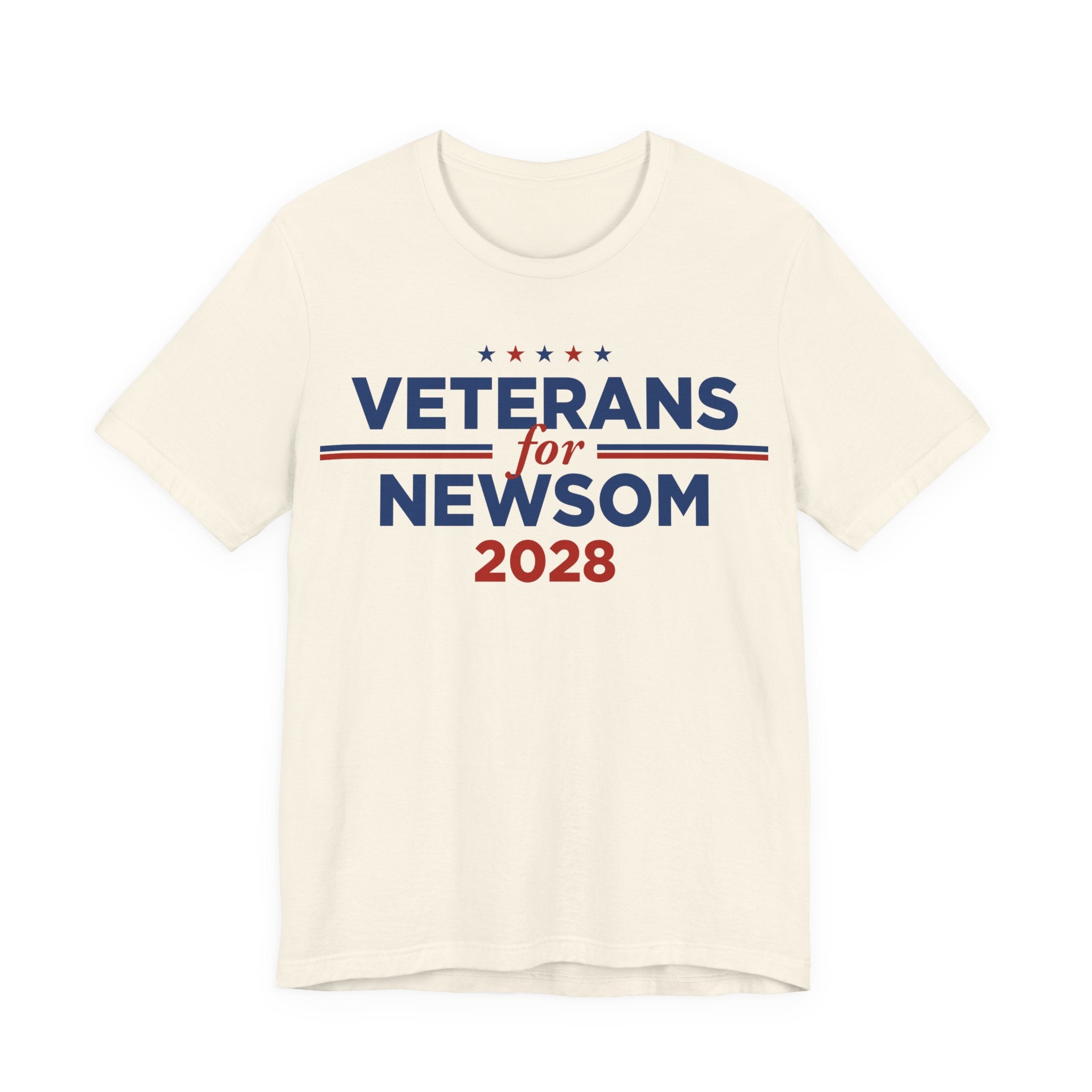 Veterans for Gavin Newsom for President Campaign T-Shirt 2028