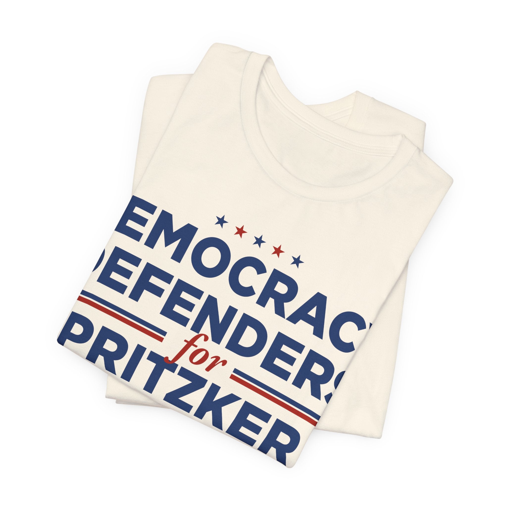 Democracy Defenders for J.B. Pritzker for President Campaign T-Shirt 2028