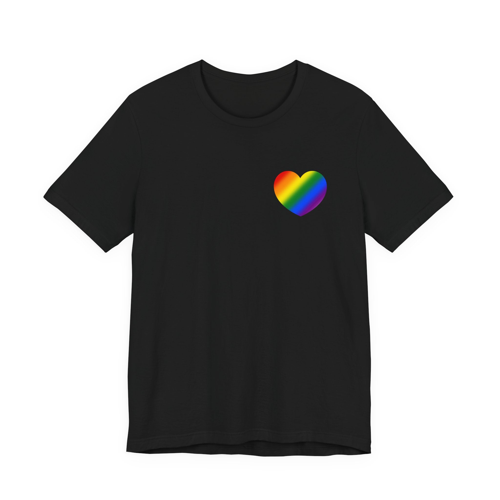 Rainbow Heart T-Shirt – Minimalist LGBTQ Pride Tee