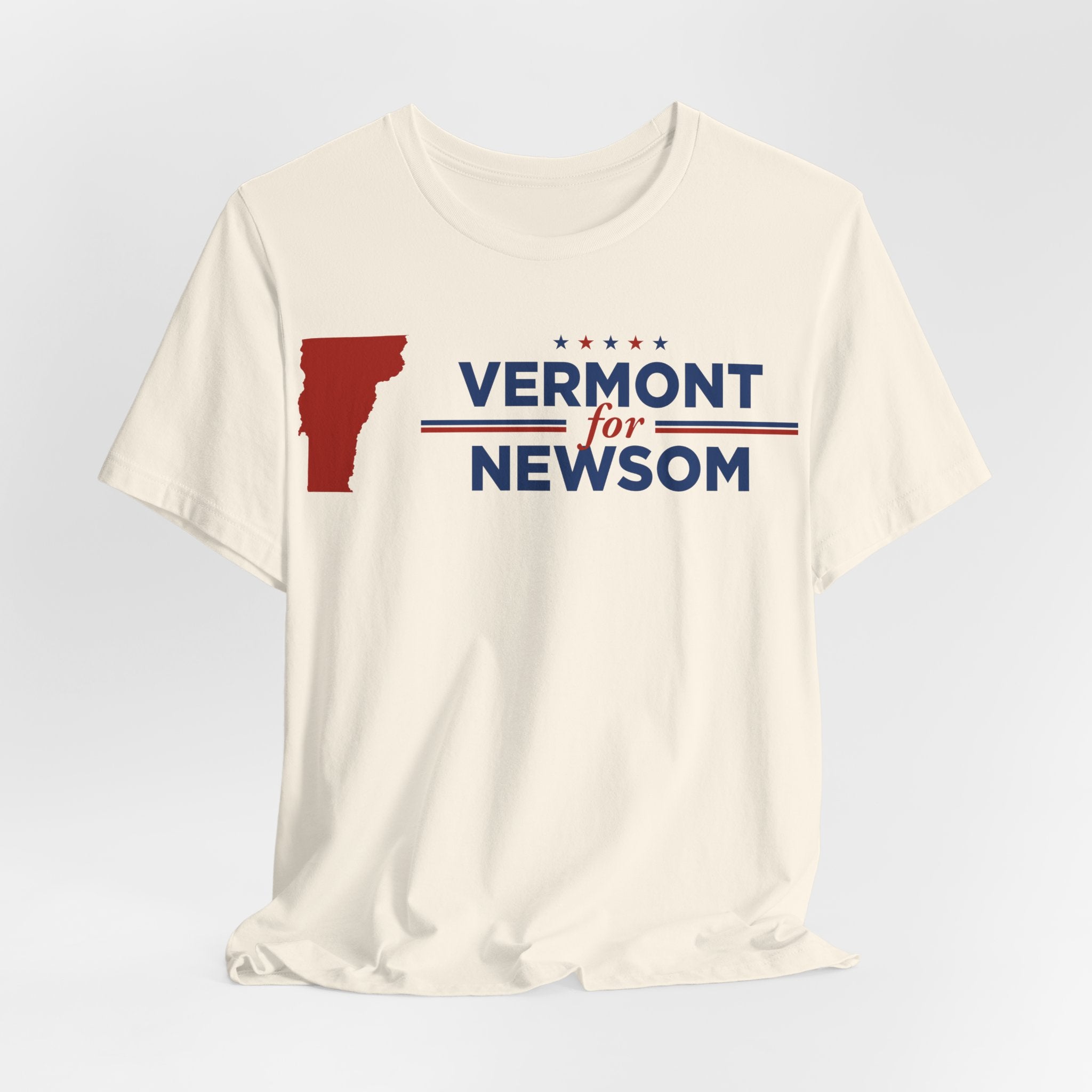 Vermont for Gavin Newsom for President Campaign T-Shirt 2028