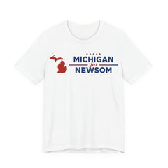 Michigan for Gavin Newsom for President Campaign T-Shirt 2028
