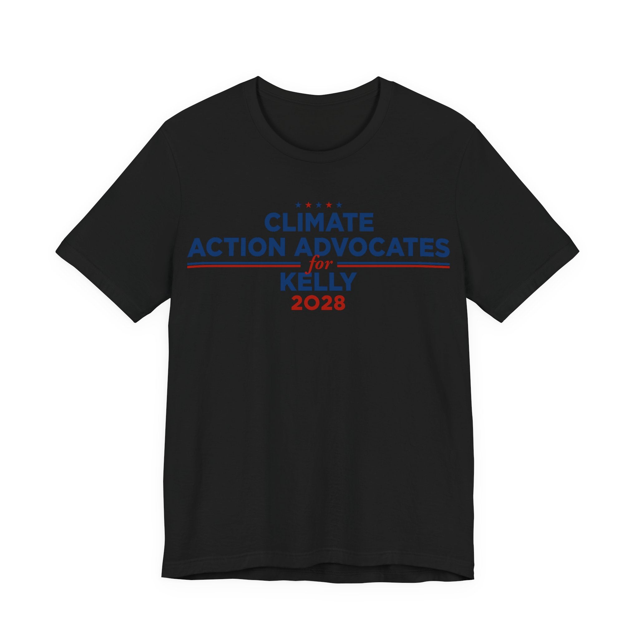 Climate Action Advocates for Kelly 2028 T-Shirt | Bella+Canvas 3001 Political Graphic Tee