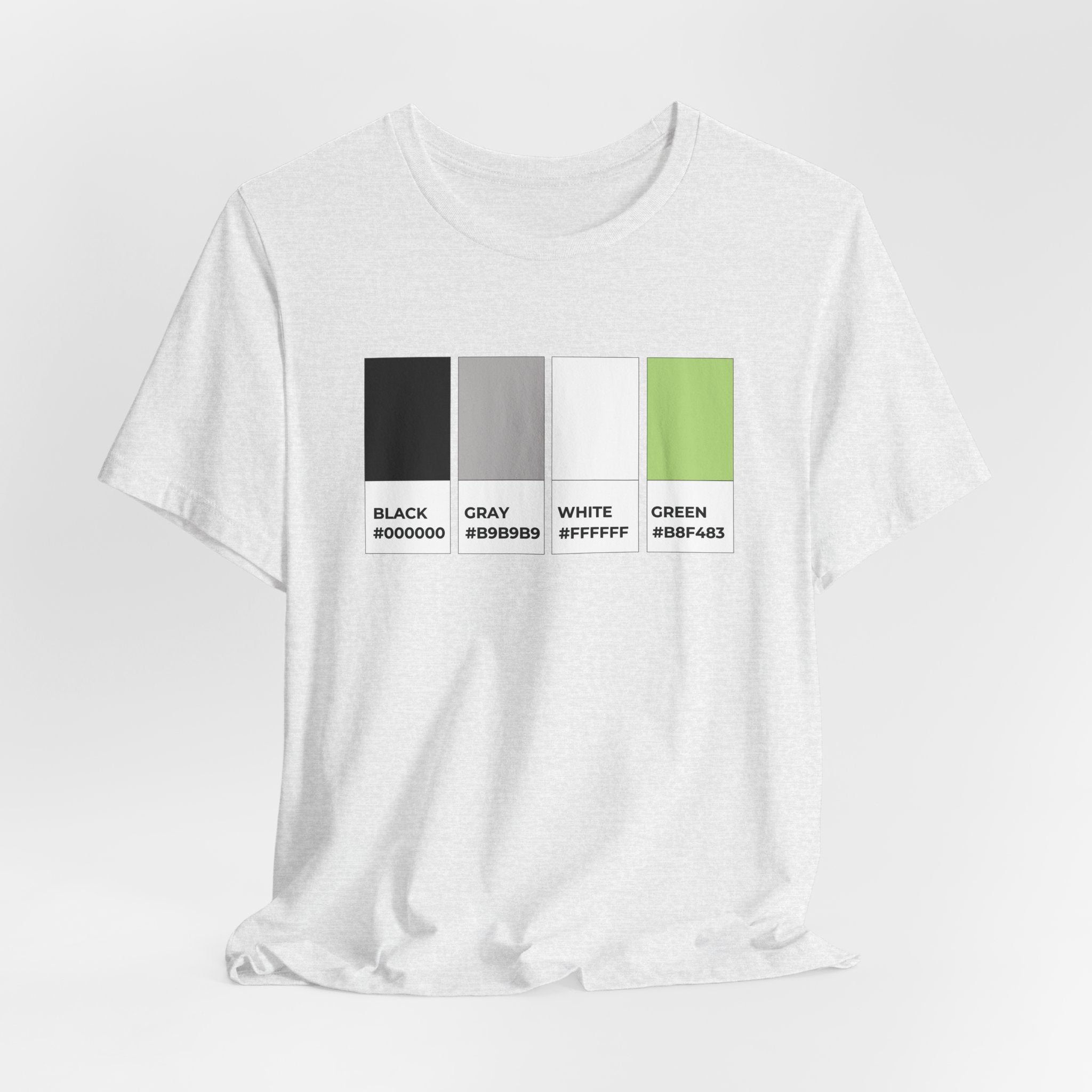 Funny Agender Pride Flag Pantone Colors Unisex Jersey Short Sleeve T-Shirt