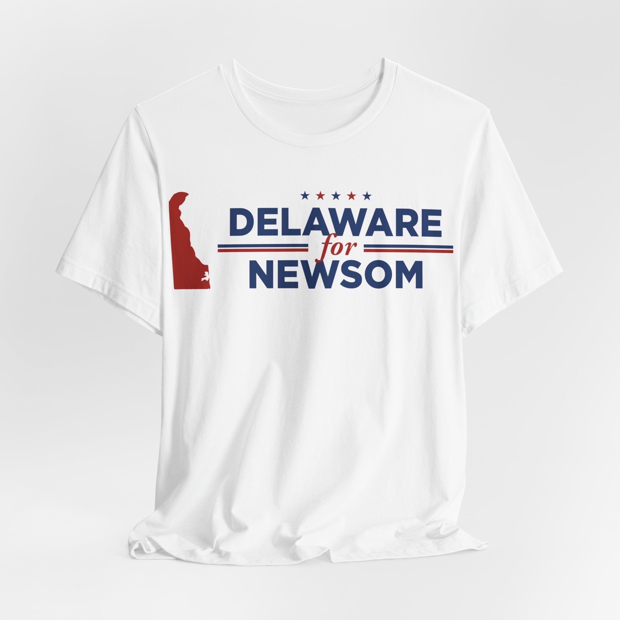 Delaware for Gavin Newsom for President Campaign T-Shirt 2028