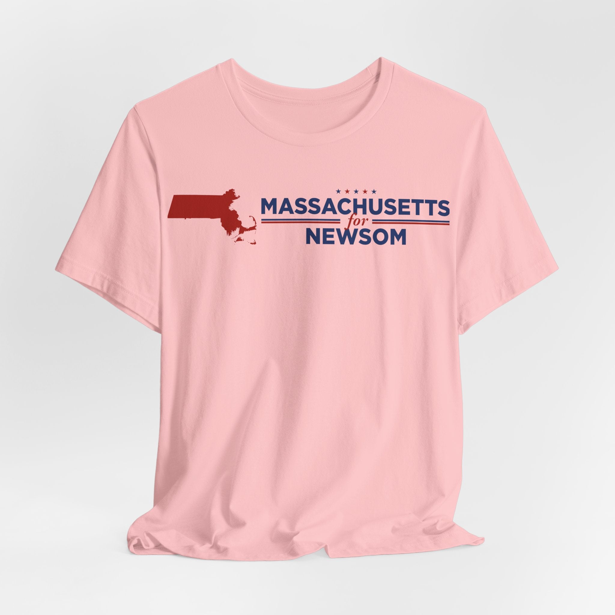 Massachusetts for Gavin Newsom for President Campaign T-Shirt 2028