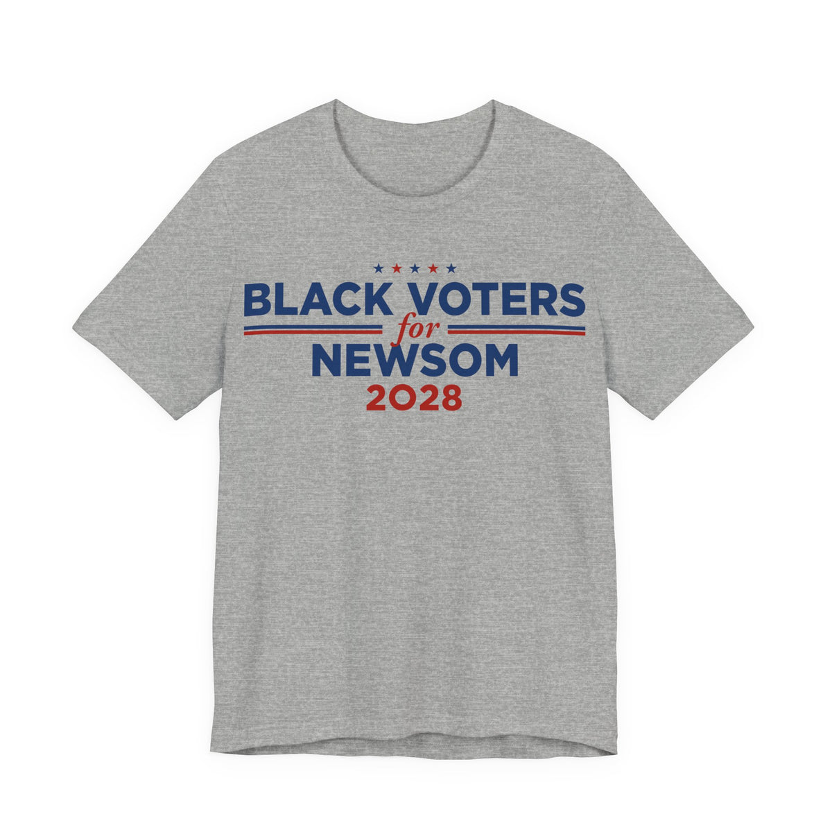 Black Voters for Gavin Newsom Campaign T-Shirt for President 2028