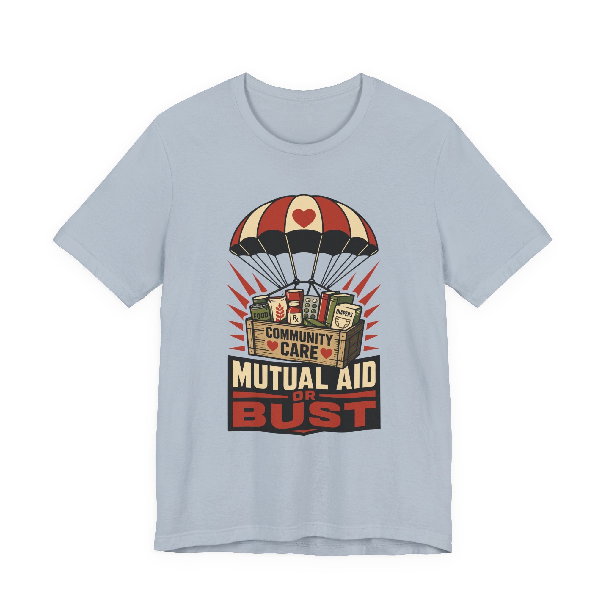 Mutual Aid or Bust T-Shirt | Community Care Progressive Graphic Tee