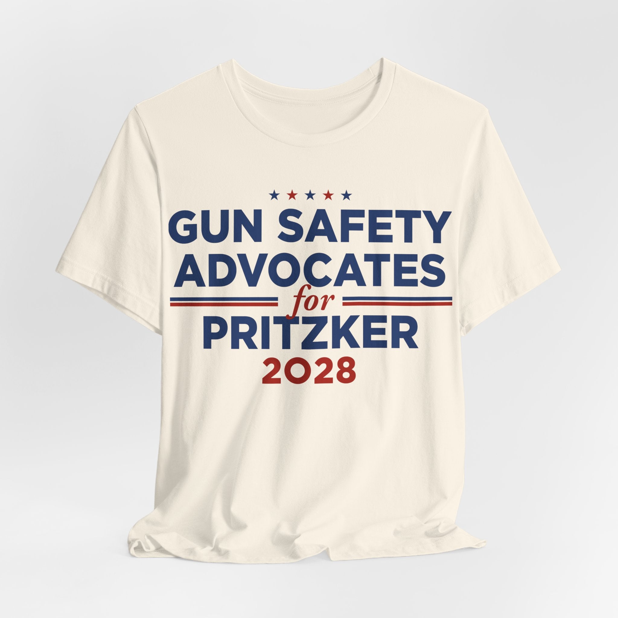 Gun Safety Advocates for J.B. Pritzker for President Campaign T-Shirt 2028