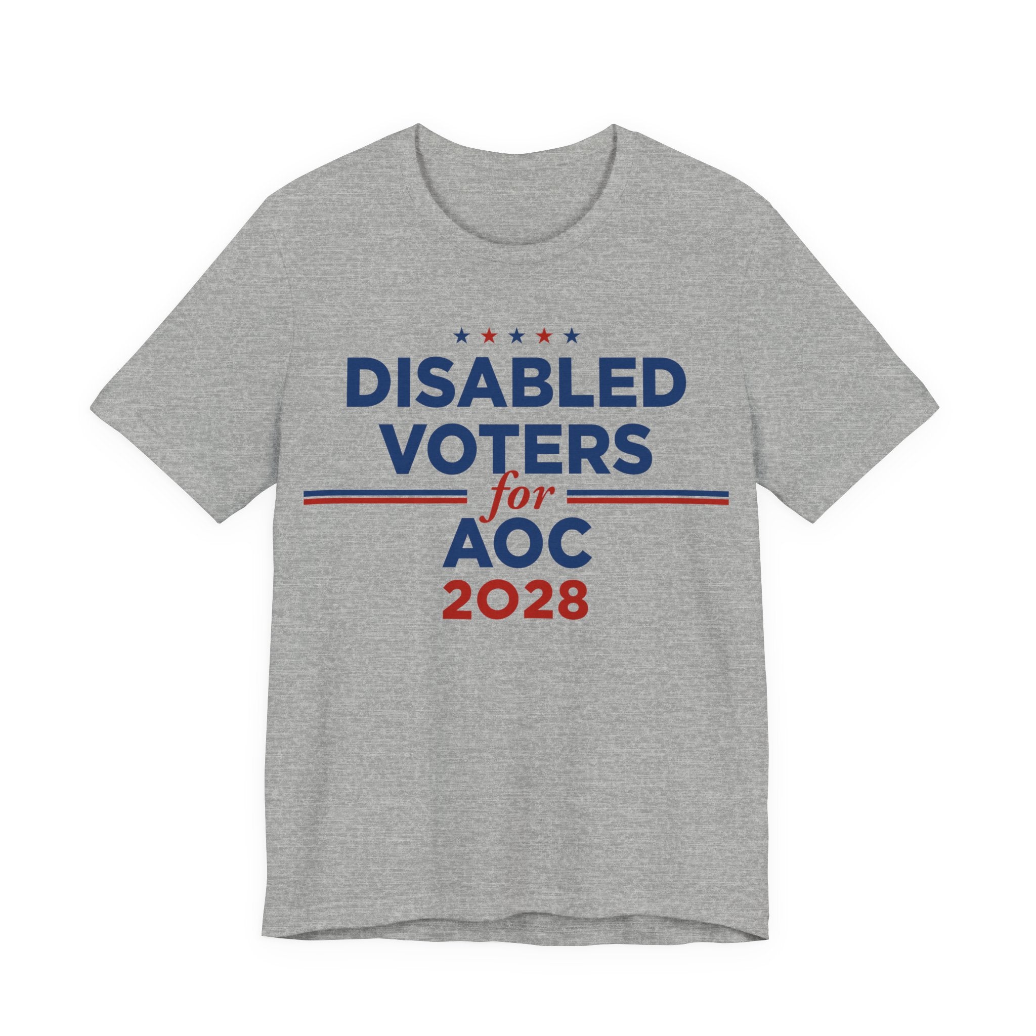 Disabled Voters for AOC for President Campaign T-Shirt 2028
