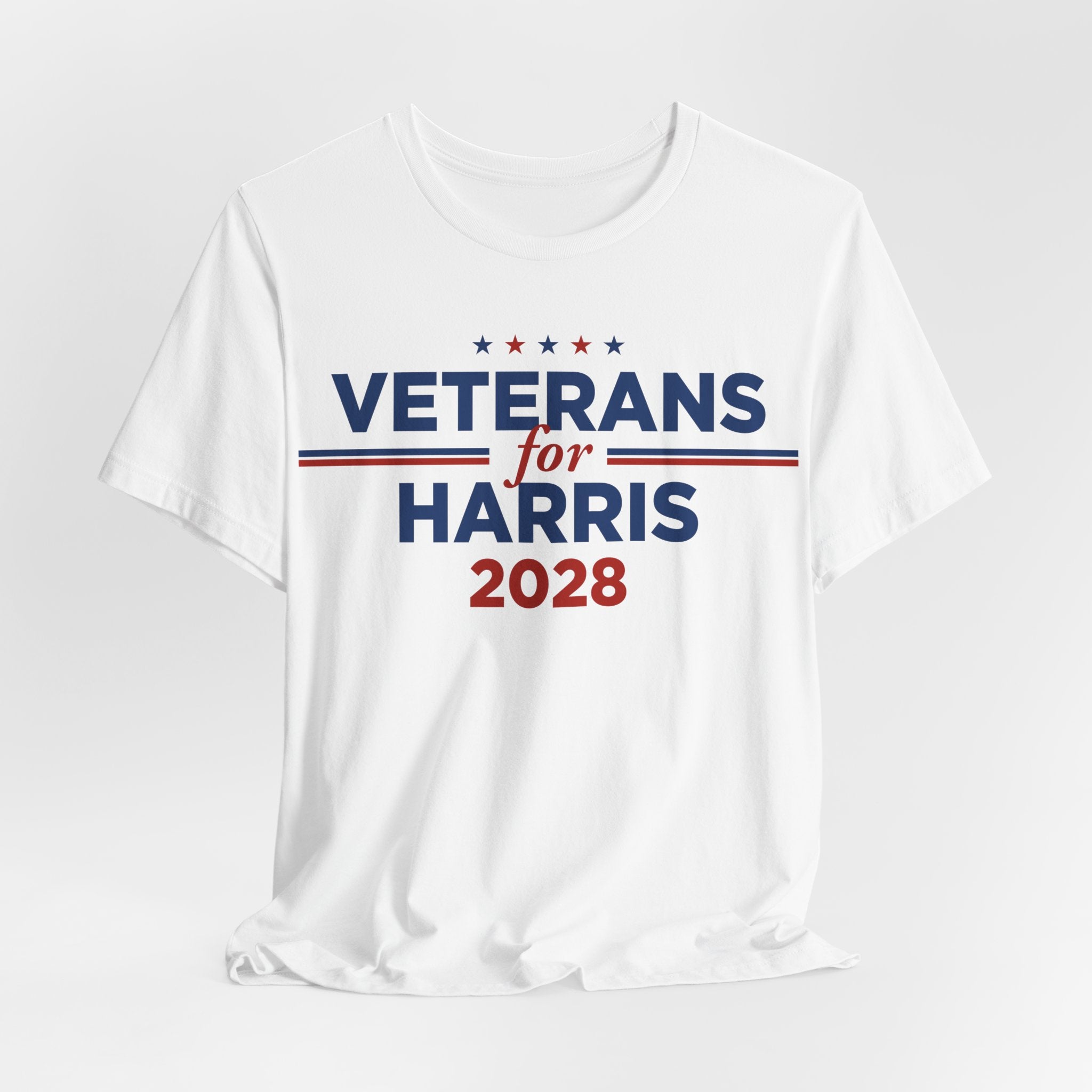 Veterans for Kamala Harris for President Campaign T-Shirt 2028