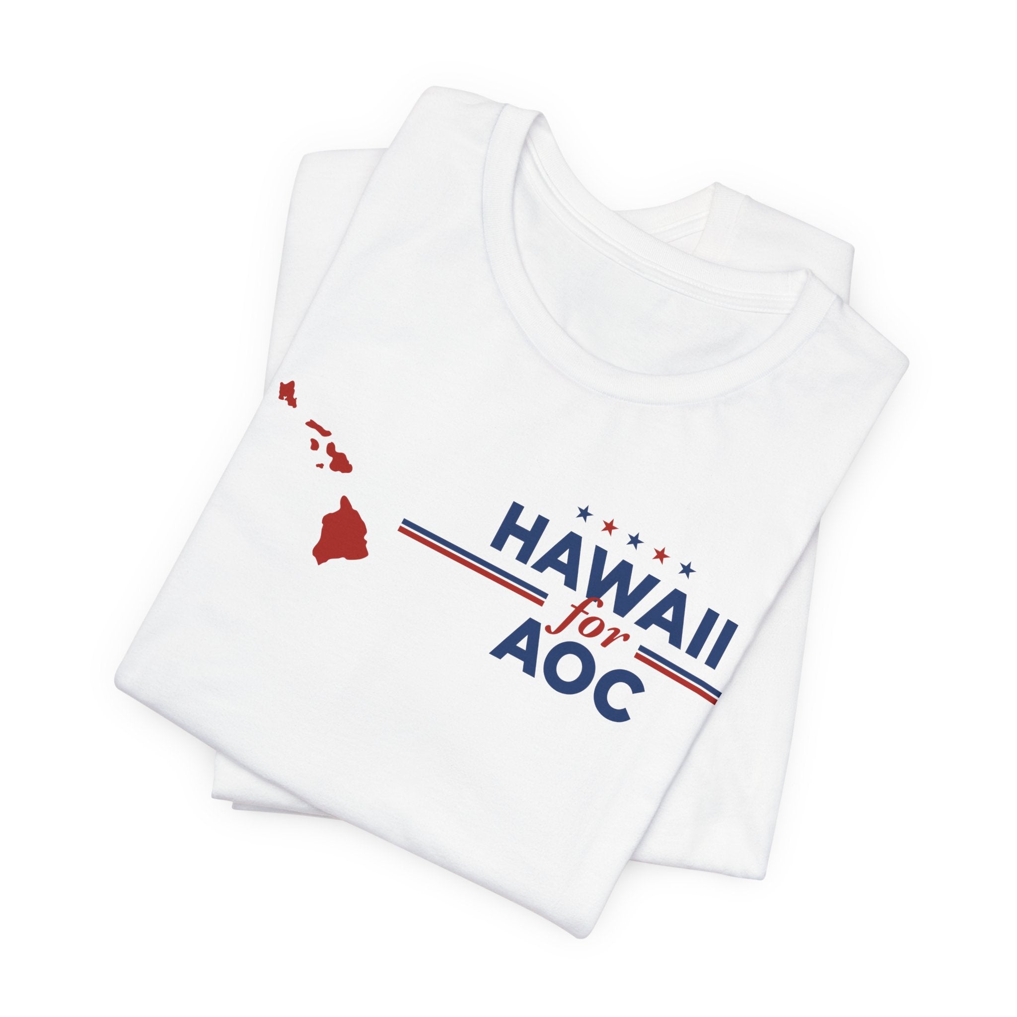 Hawaii for AOC for President Campaign T-Shirt 2028