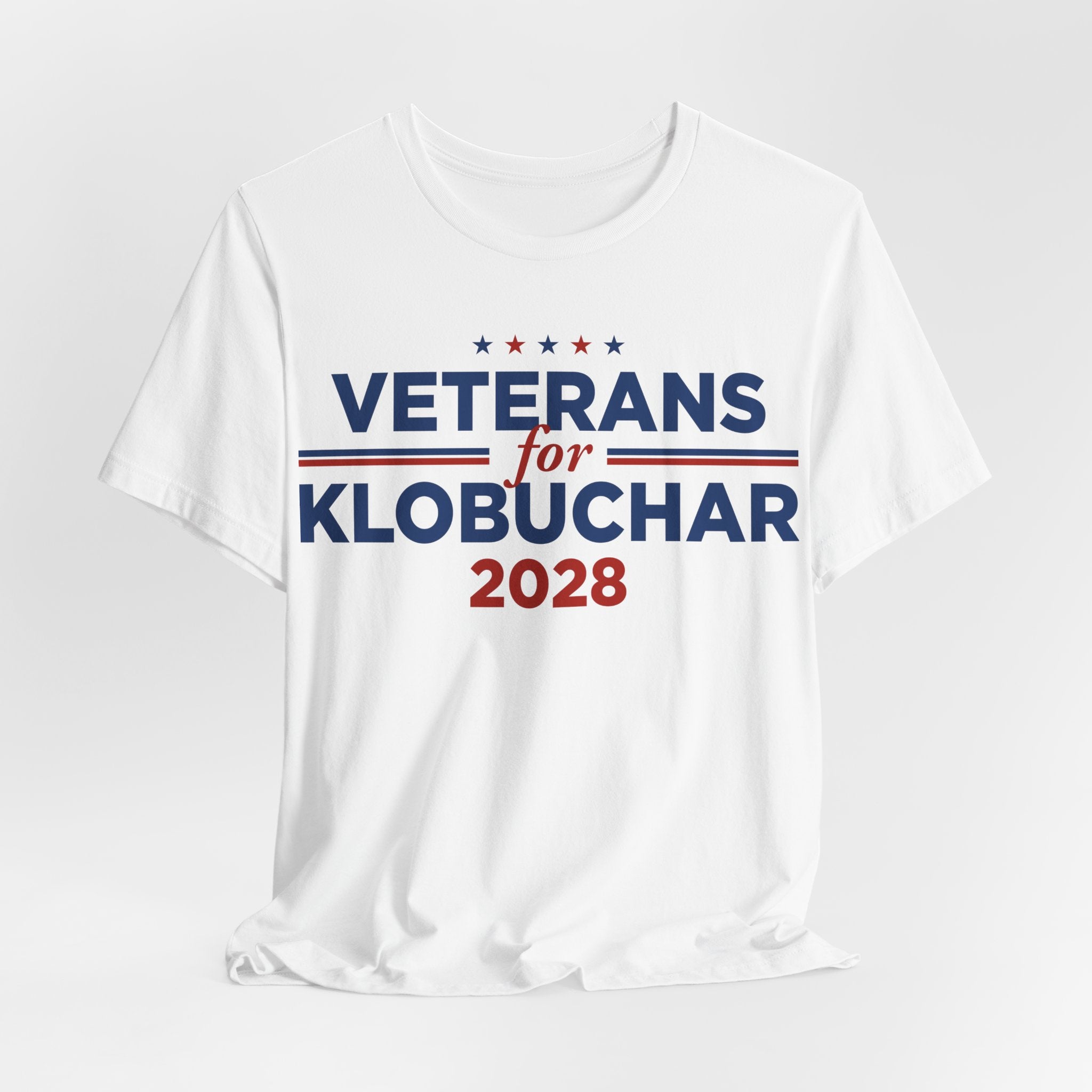Veterans for Amy Klobuchar for President Campaign T-Shirt 2028