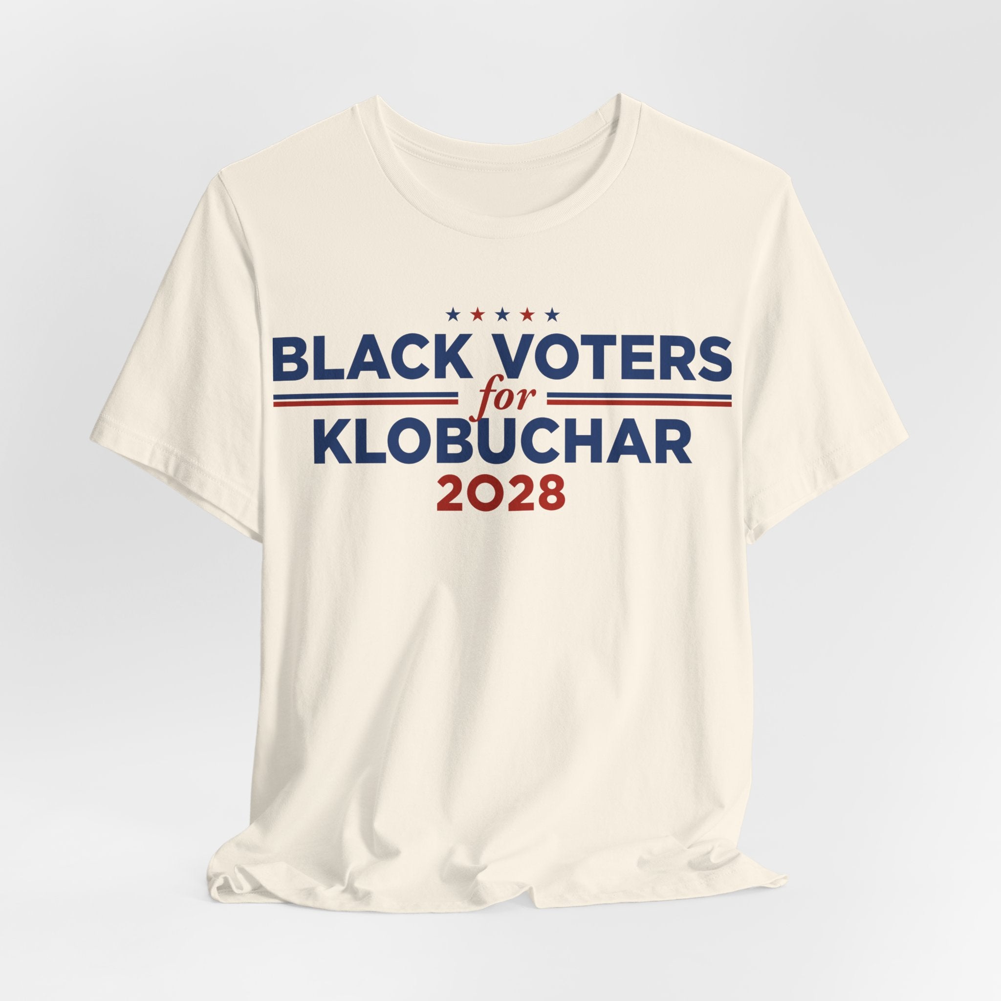 Black Voters for Amy Klobuchar Campaign T-Shirt for President 2028